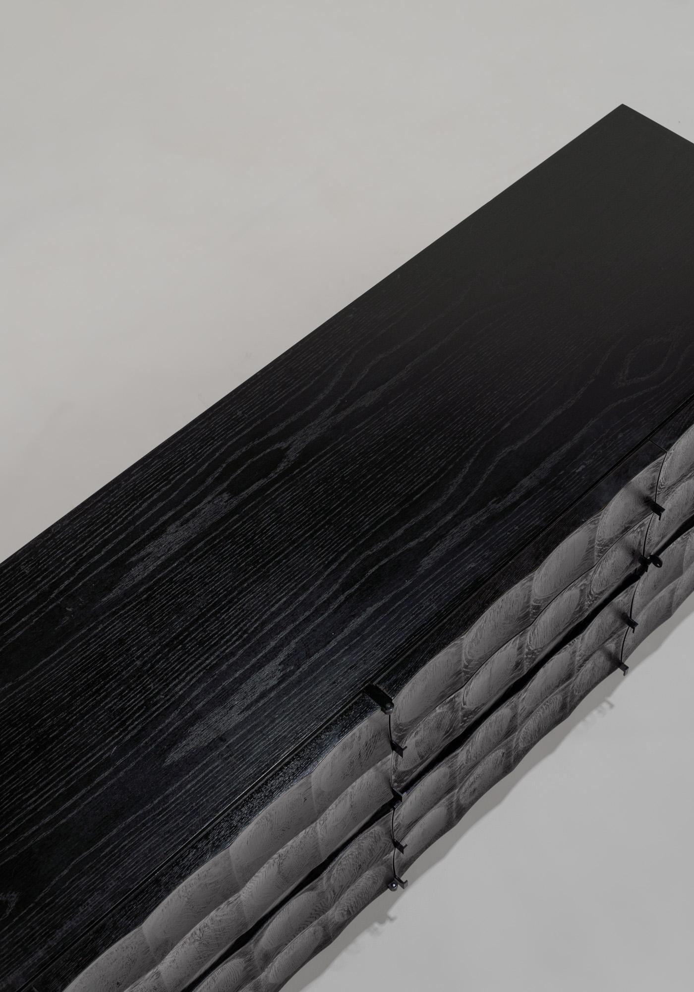 Belgian Brutalist Sideboard by Jean Batenburg, Belgium 1970s