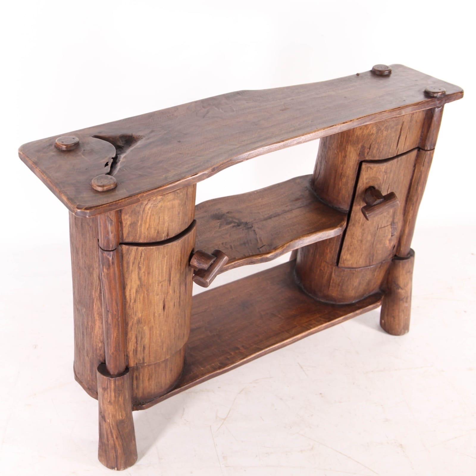 Late 20th Century Brutalist sideboard For Sale