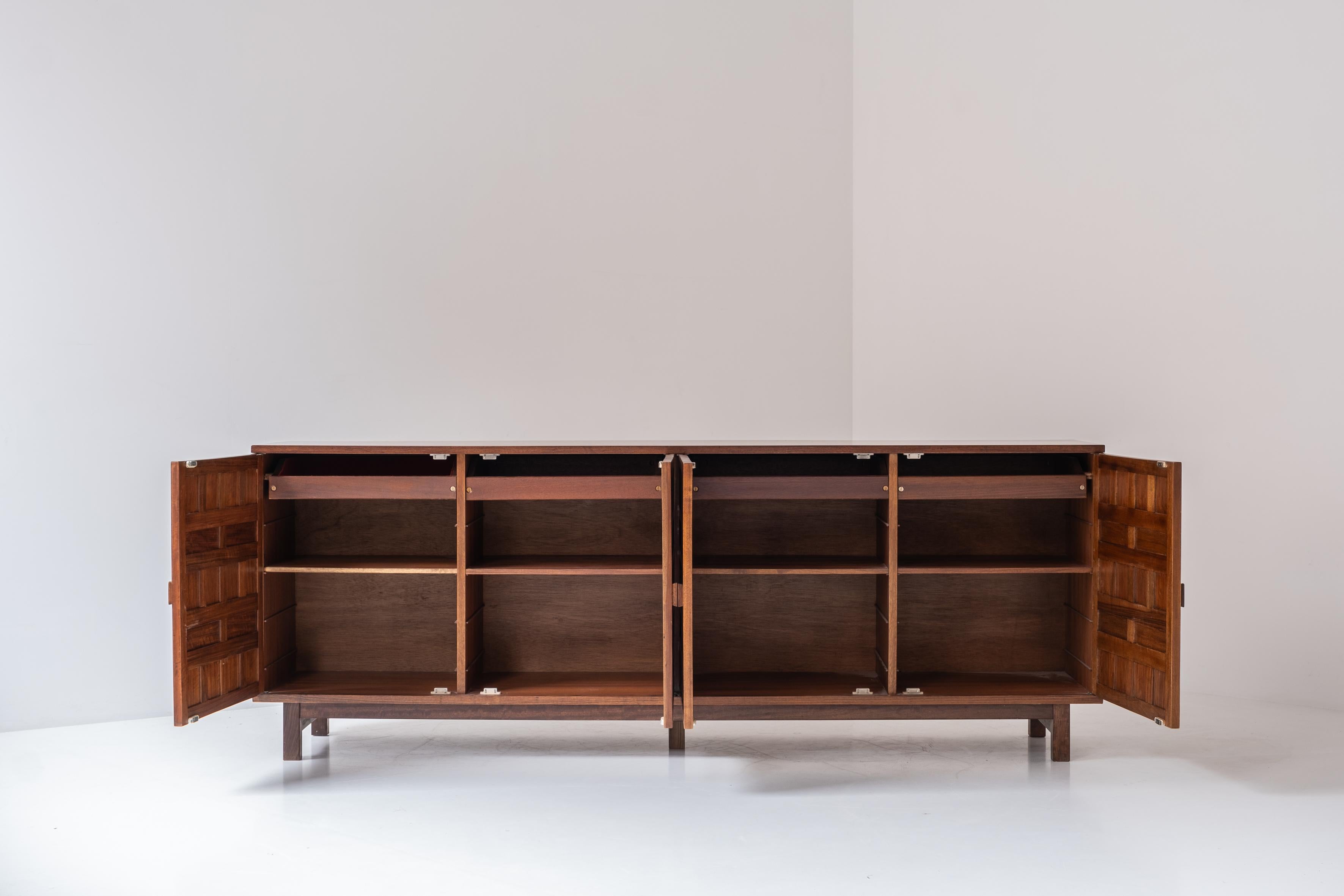 Spanish Brutalist sideboard from Spain, designed and manufactured in the 1970s.