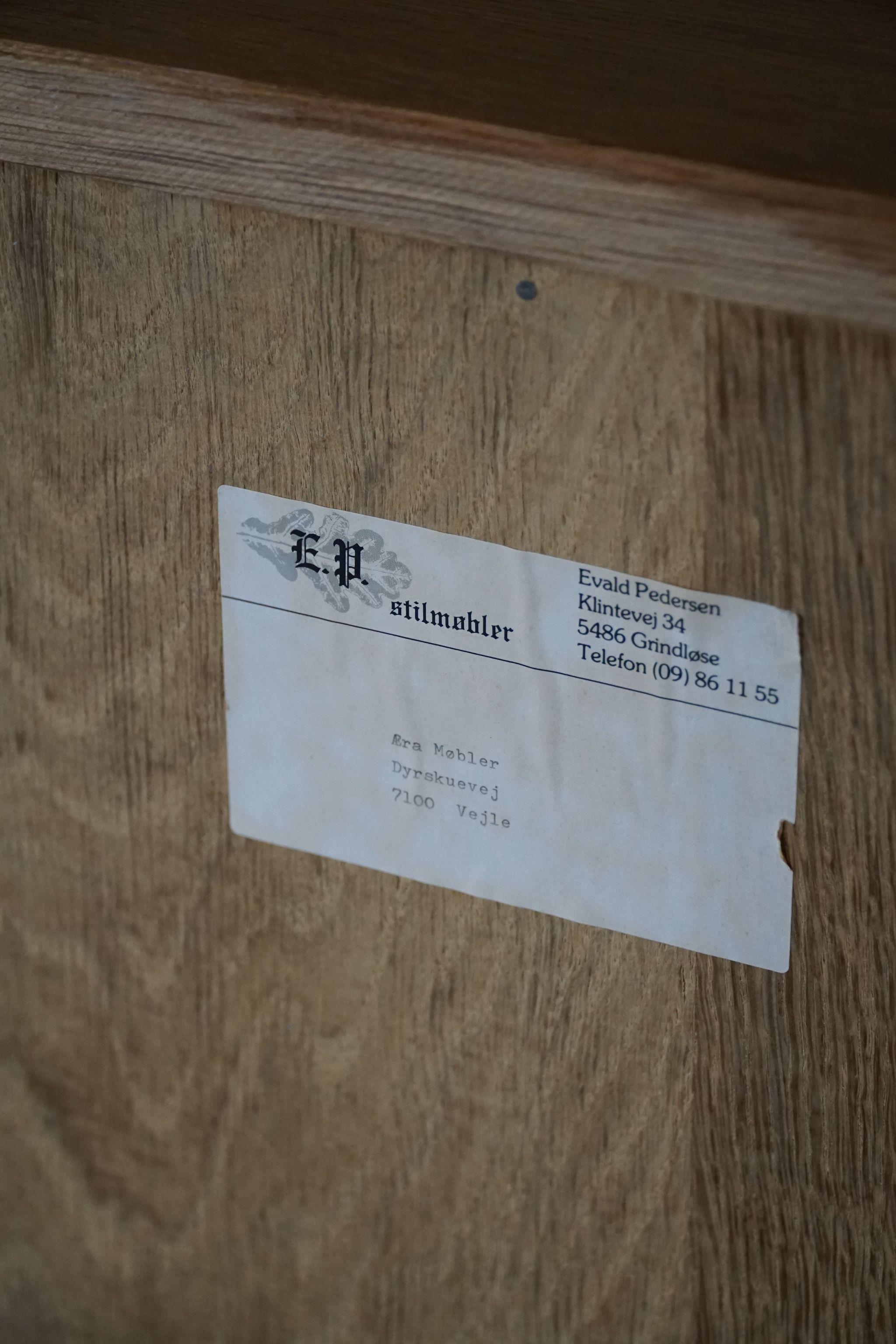 Brutalist Sideboard in Solid Oak, by a Danish Cabinetmaker, Mid Century, 1960s 5