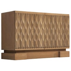 Brutalist Sideboard in Solid Oak