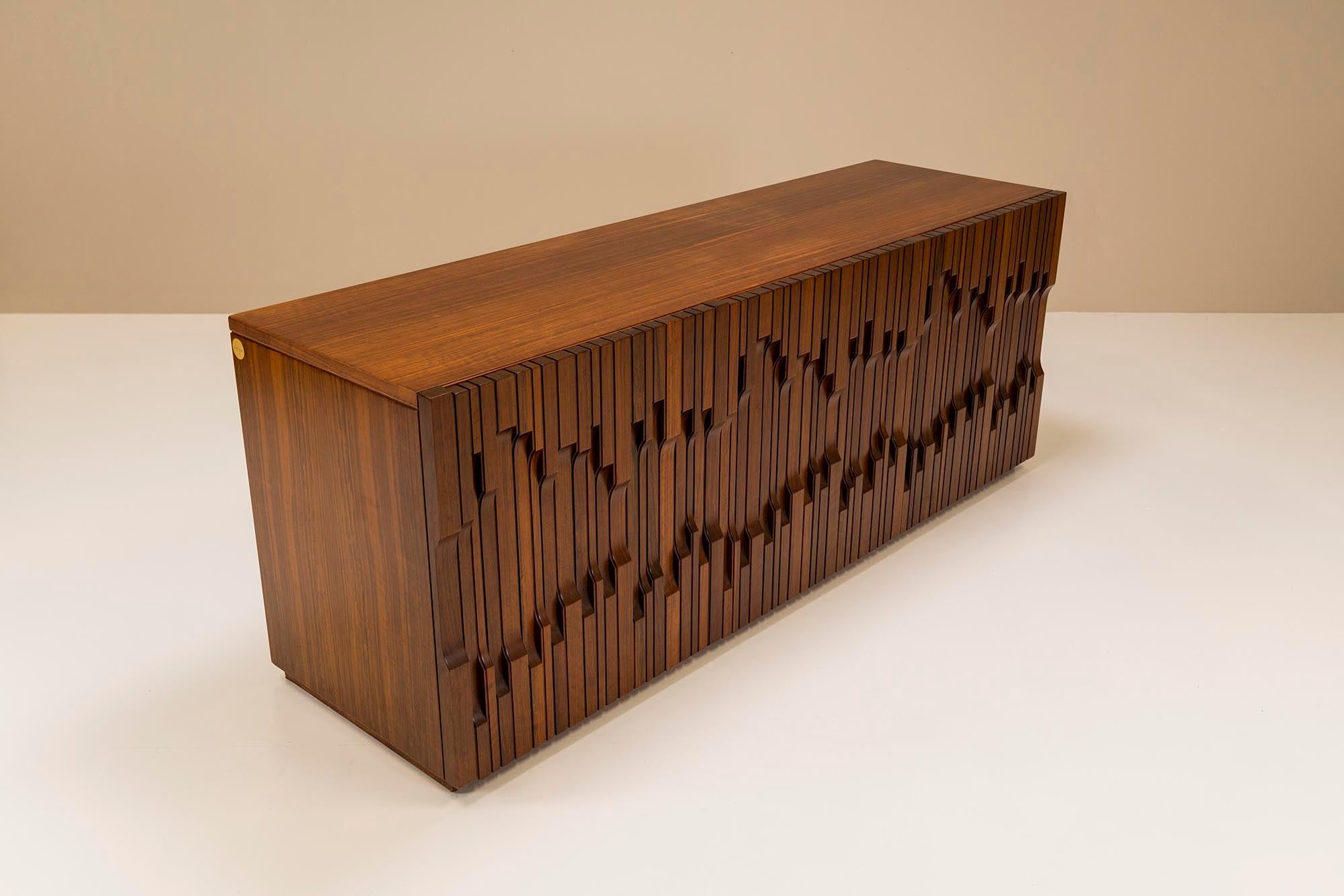 A beautiful Italian brutalist sideboard from the 