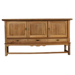 brutalist sideboard  oak  sideboard  60s  Danish