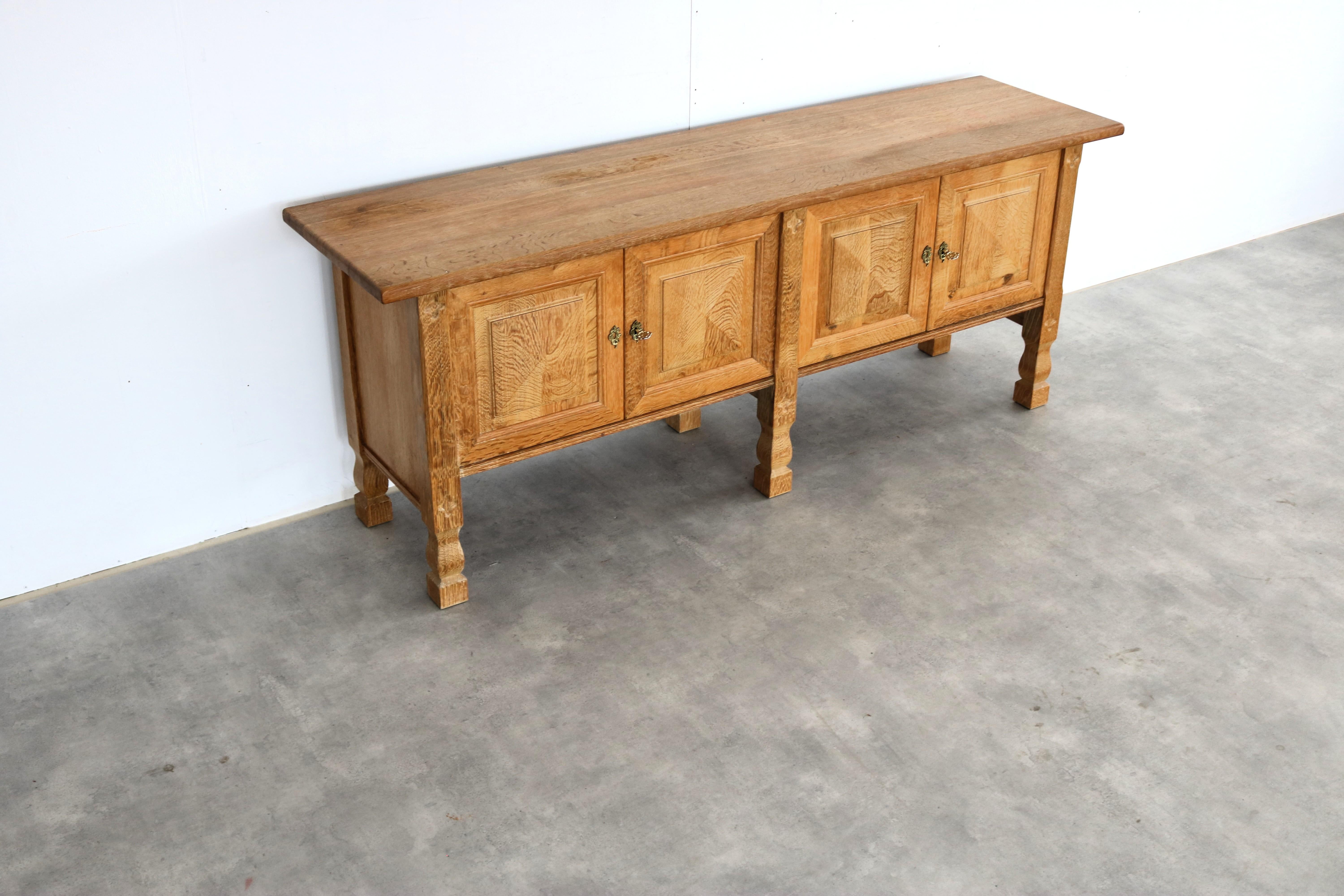 brutalist sideboard  sideboard  oak  1960s  Danish 5