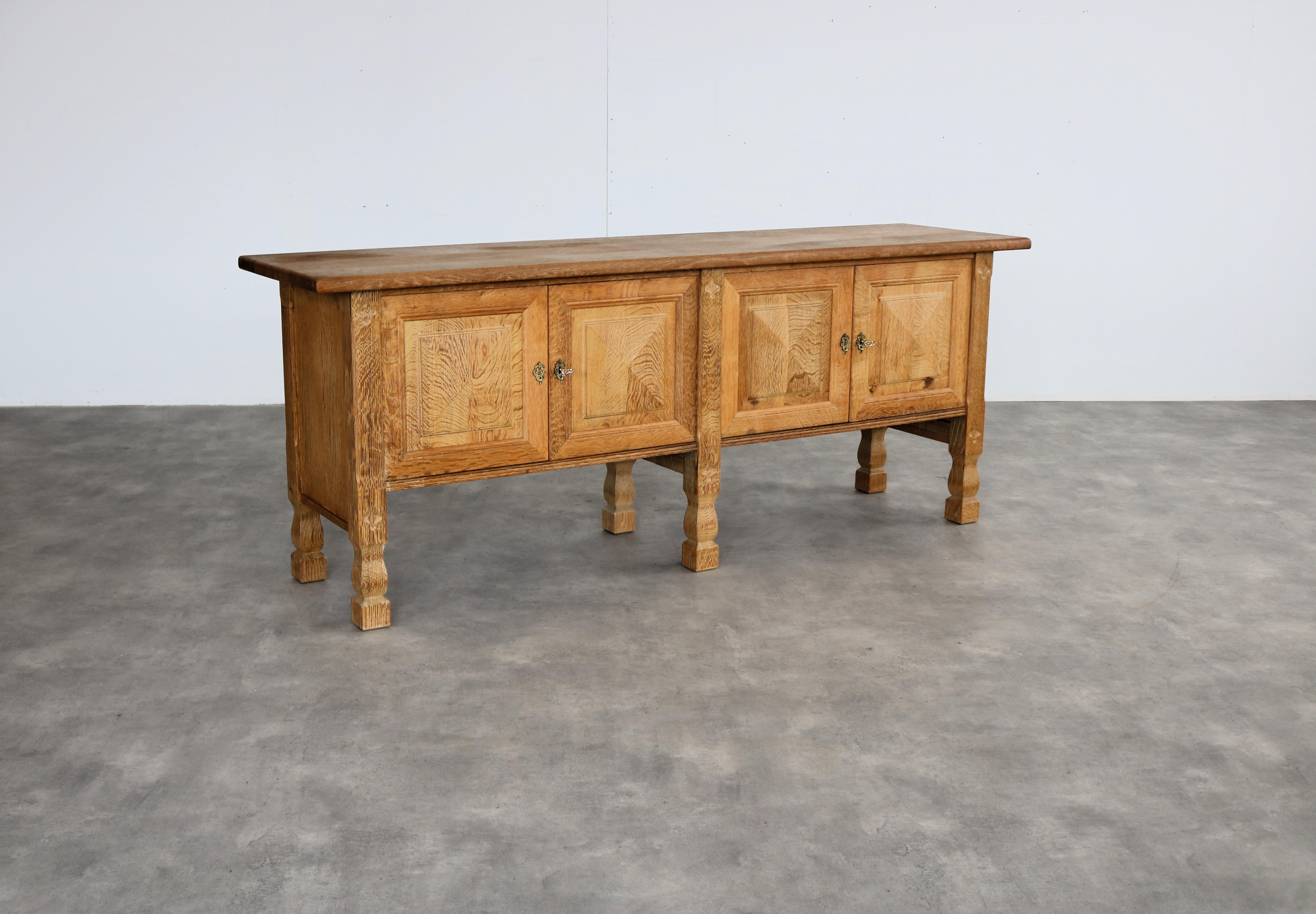 brutalist sideboard  sideboard  oak  1960s  Danish 6