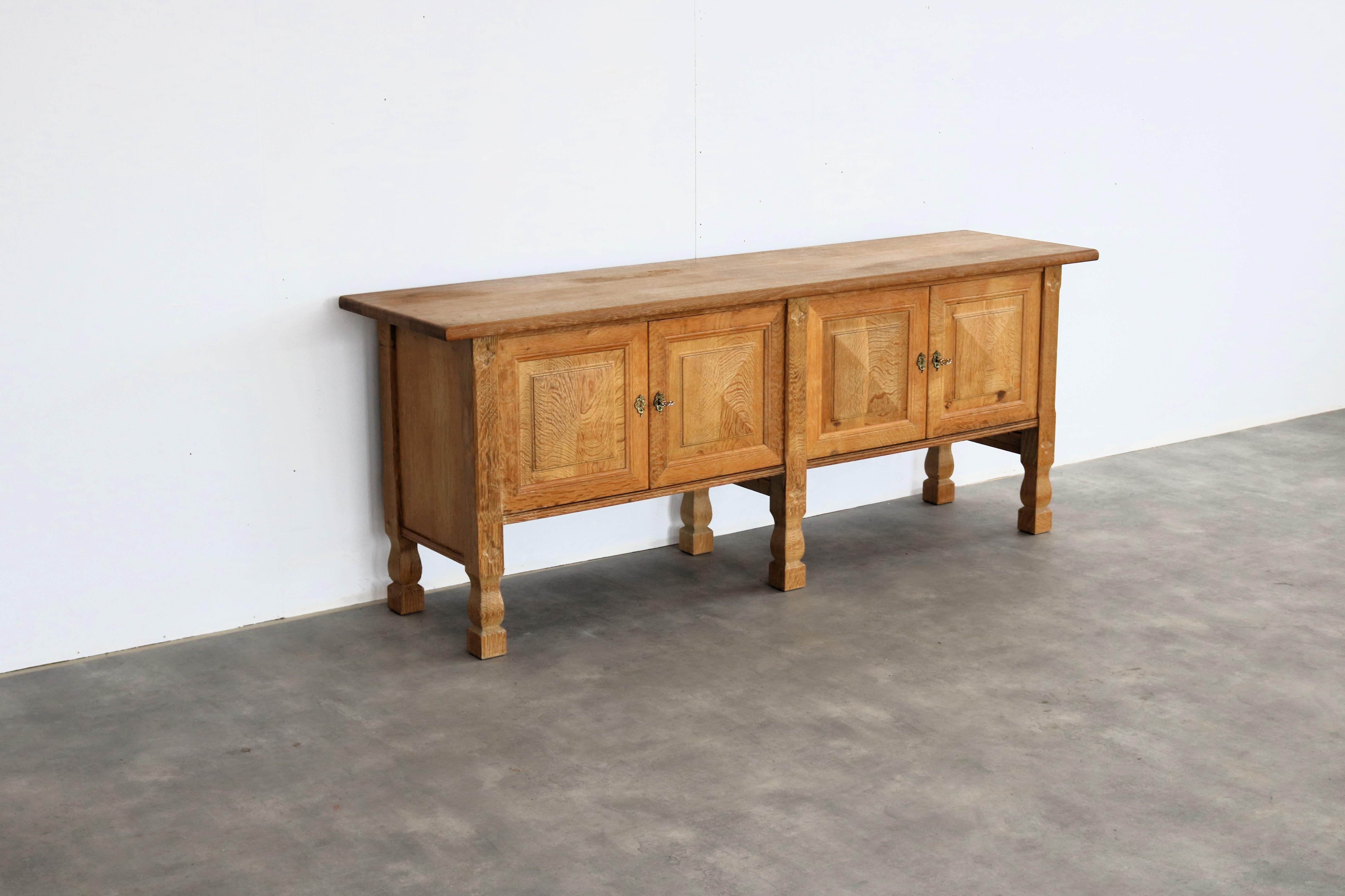 Mid-20th Century brutalist sideboard  sideboard  oak  1960s  Danish