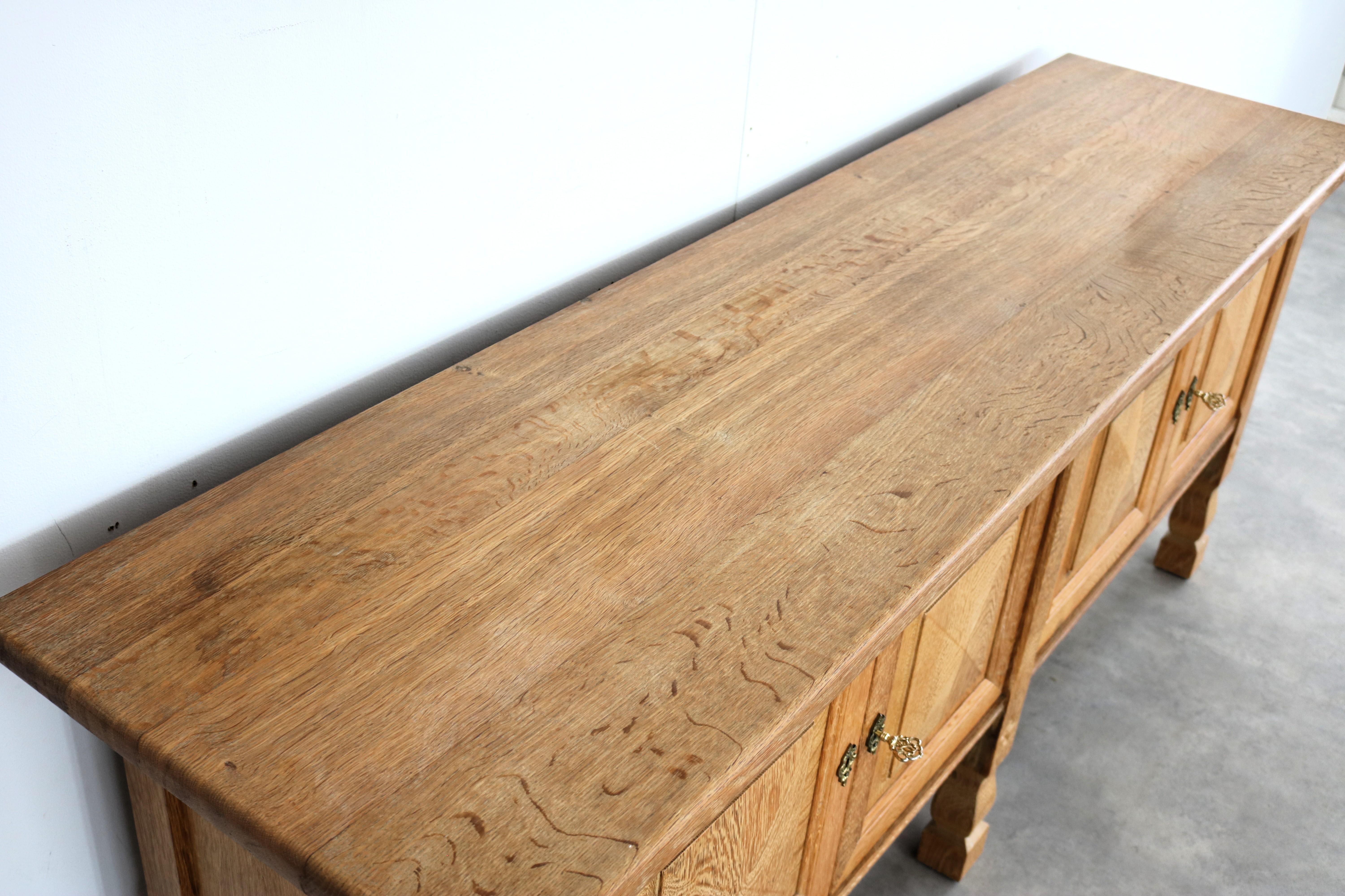 brutalist sideboard  sideboard  oak  1960s  Danish 1