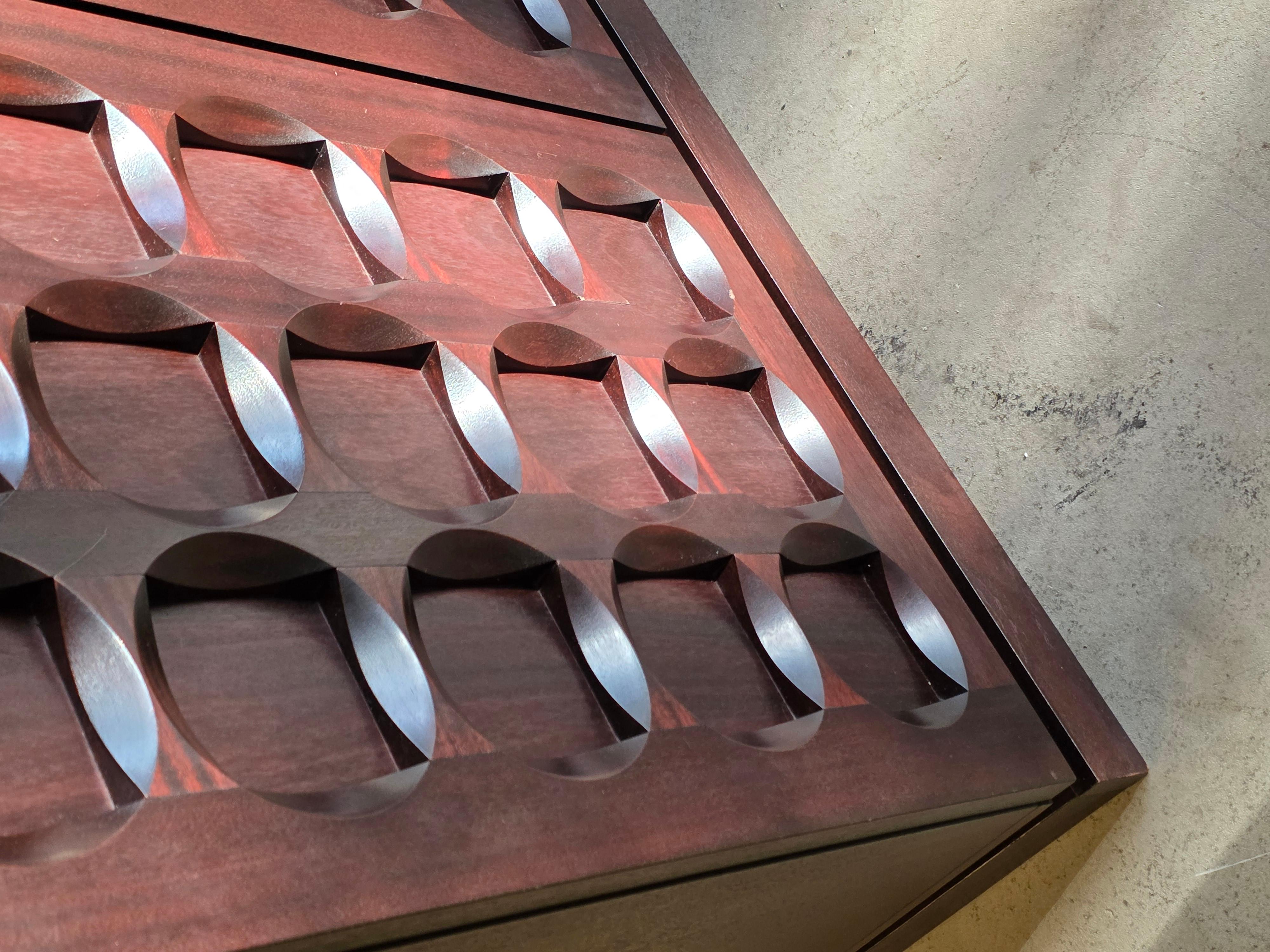 Brutalist Sideboard ' Sorente ' by Defour, Belgium, 1970s For Sale 4