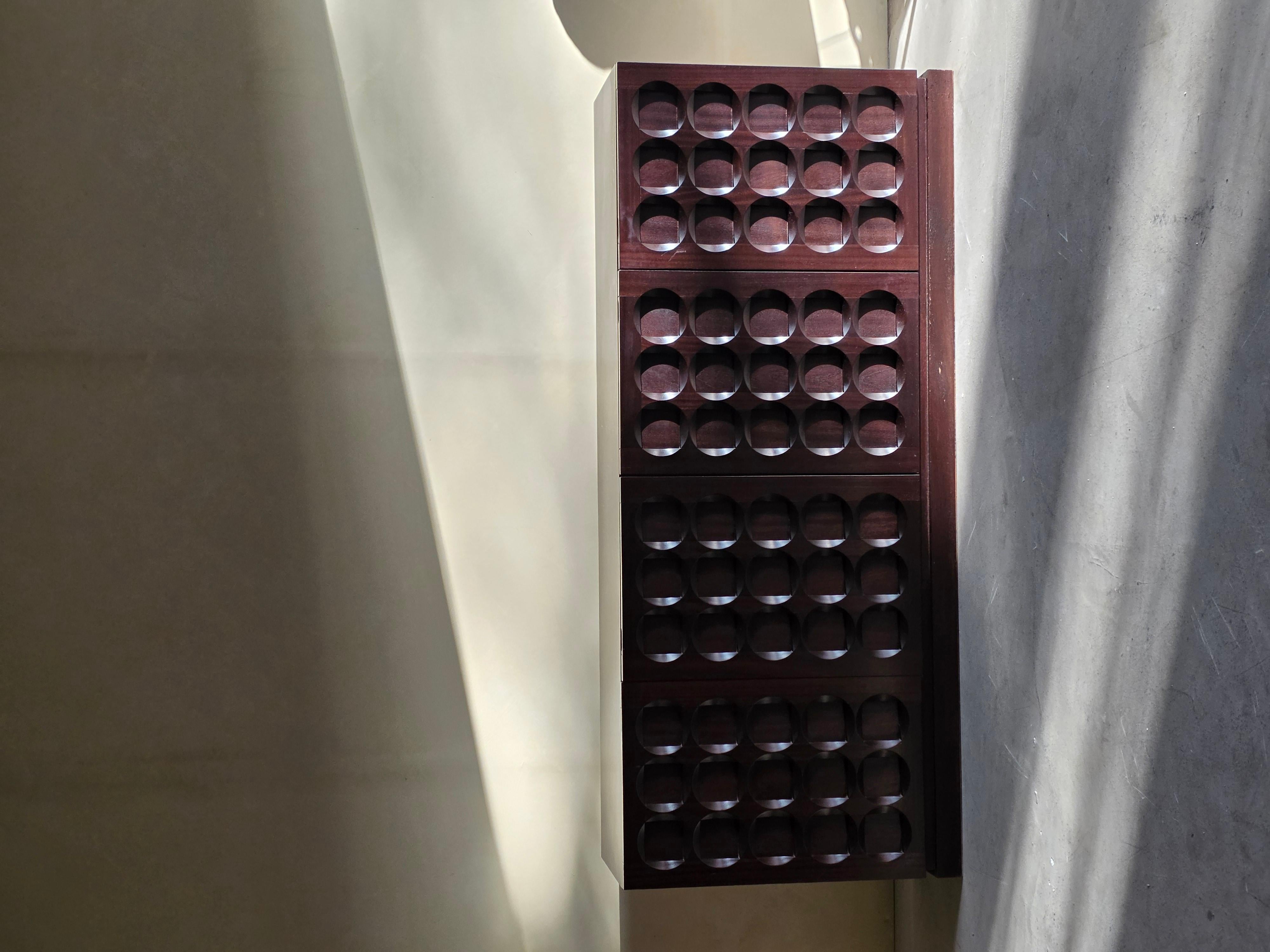 Late 20th Century Brutalist Sideboard ' Sorente ' by Defour, Belgium, 1970s For Sale