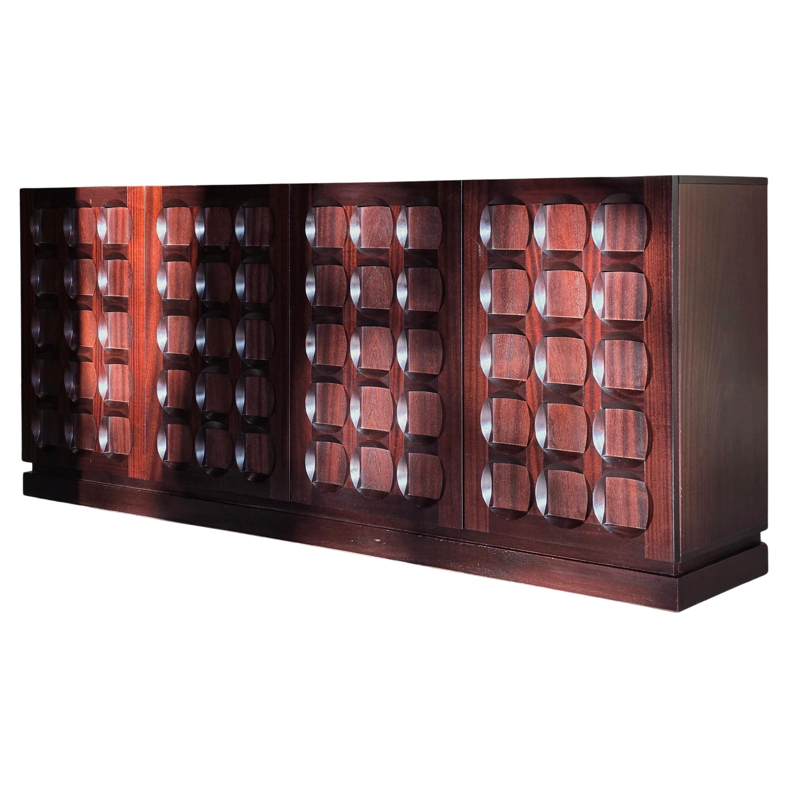 Brutalist Sideboard 
 Sorente 
 by Defour, Belgium, 1970s