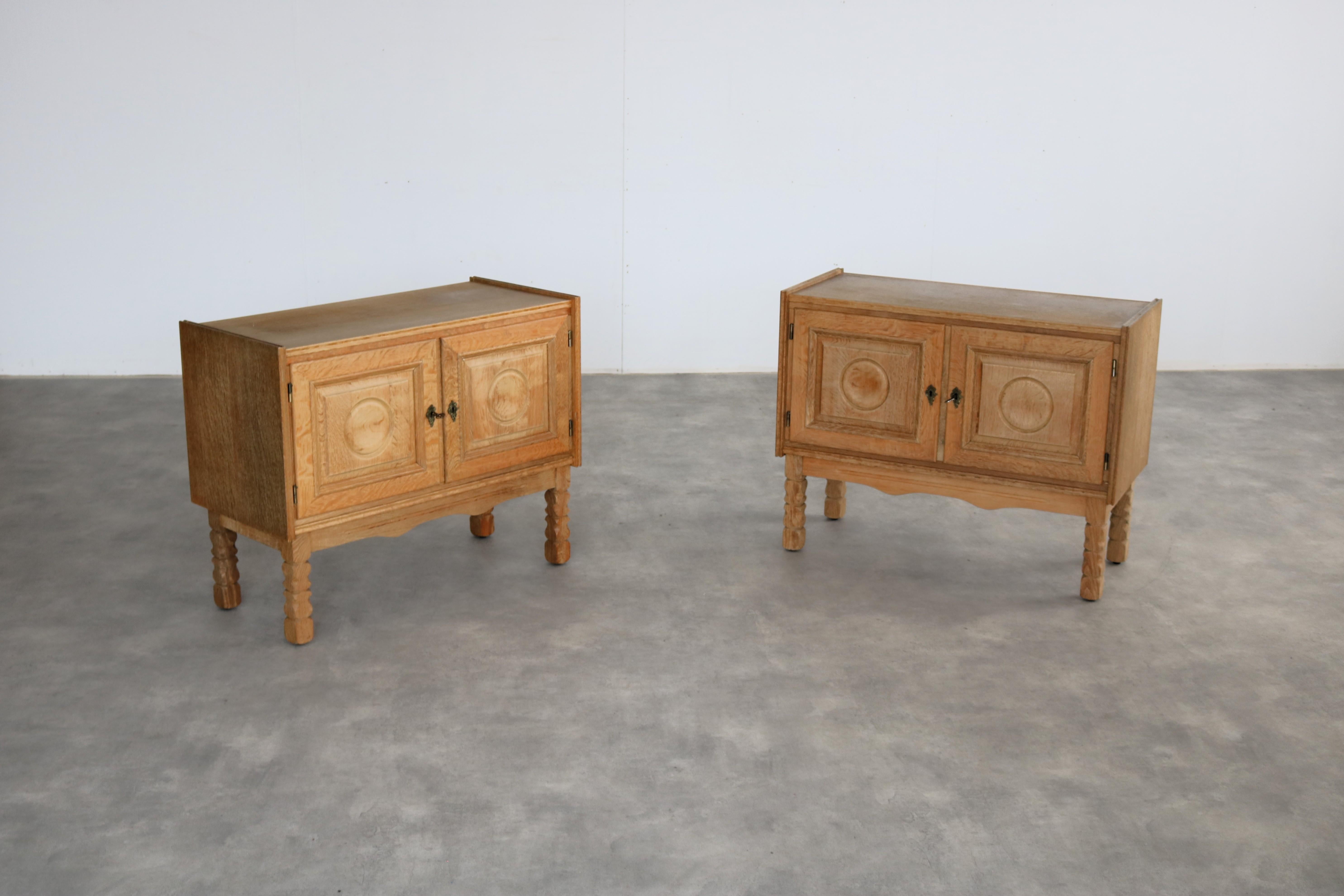 Brutalist sideboards 1960s  Danish In Good Condition For Sale In Lemmer, NL