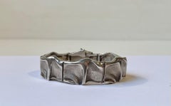 Bracciale brutalista in argento di Björn Weckström for Lapponia