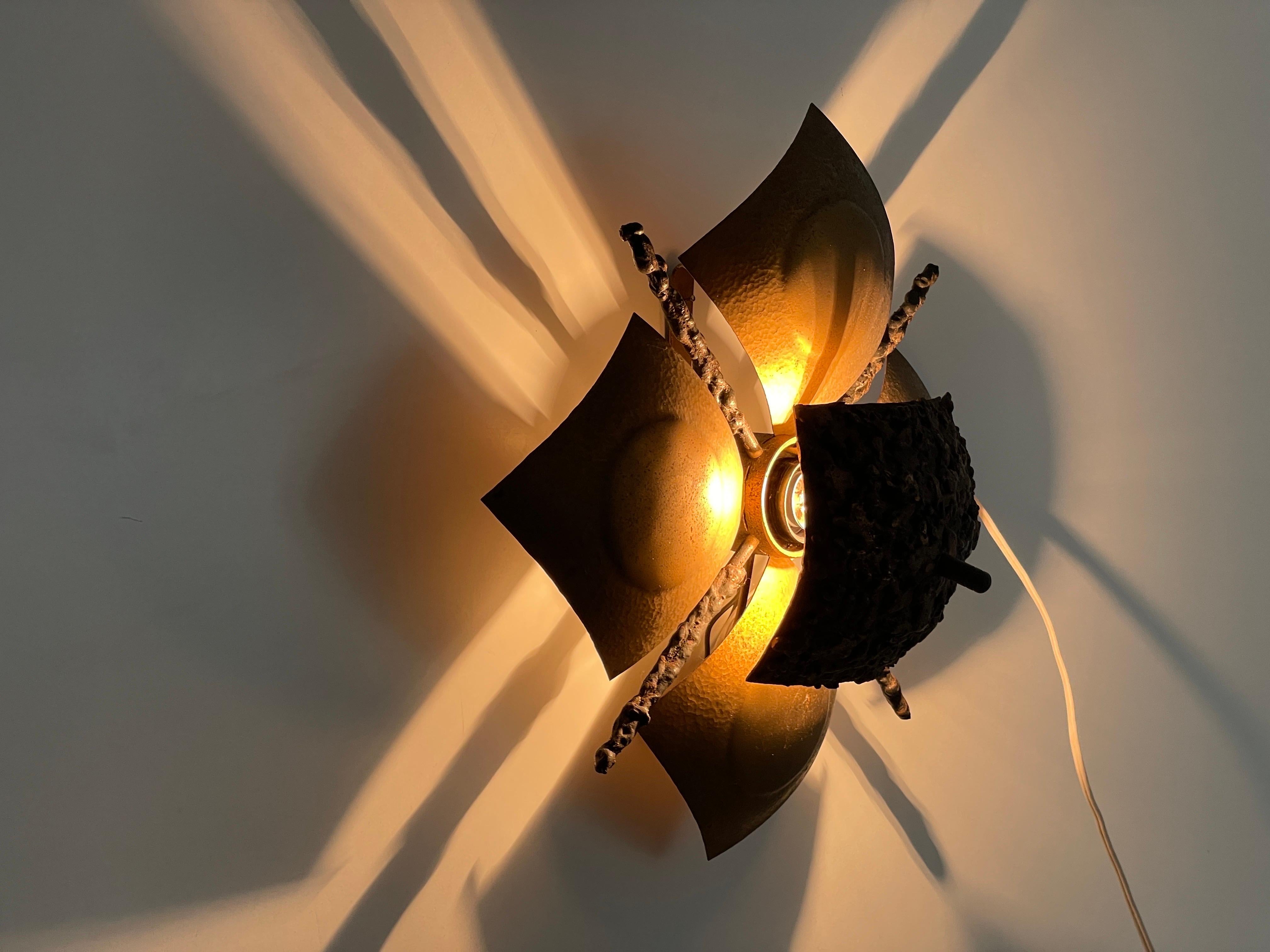 Lampe murale brutaliste, années 1950, Allemagne en vente 4