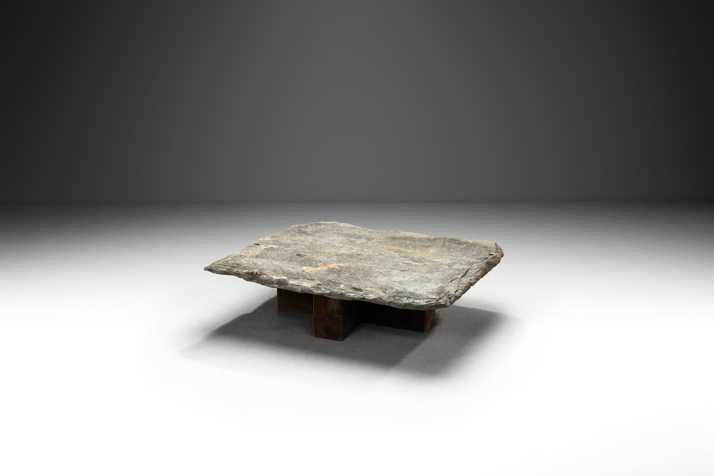 The Brutalist movement, known for its use of bold forms and imperfect organic materials, gave rise to balanced, straightforward designs both in architecture and interiors. The skilled craftsmanship behind the construction of Brutalist furniture