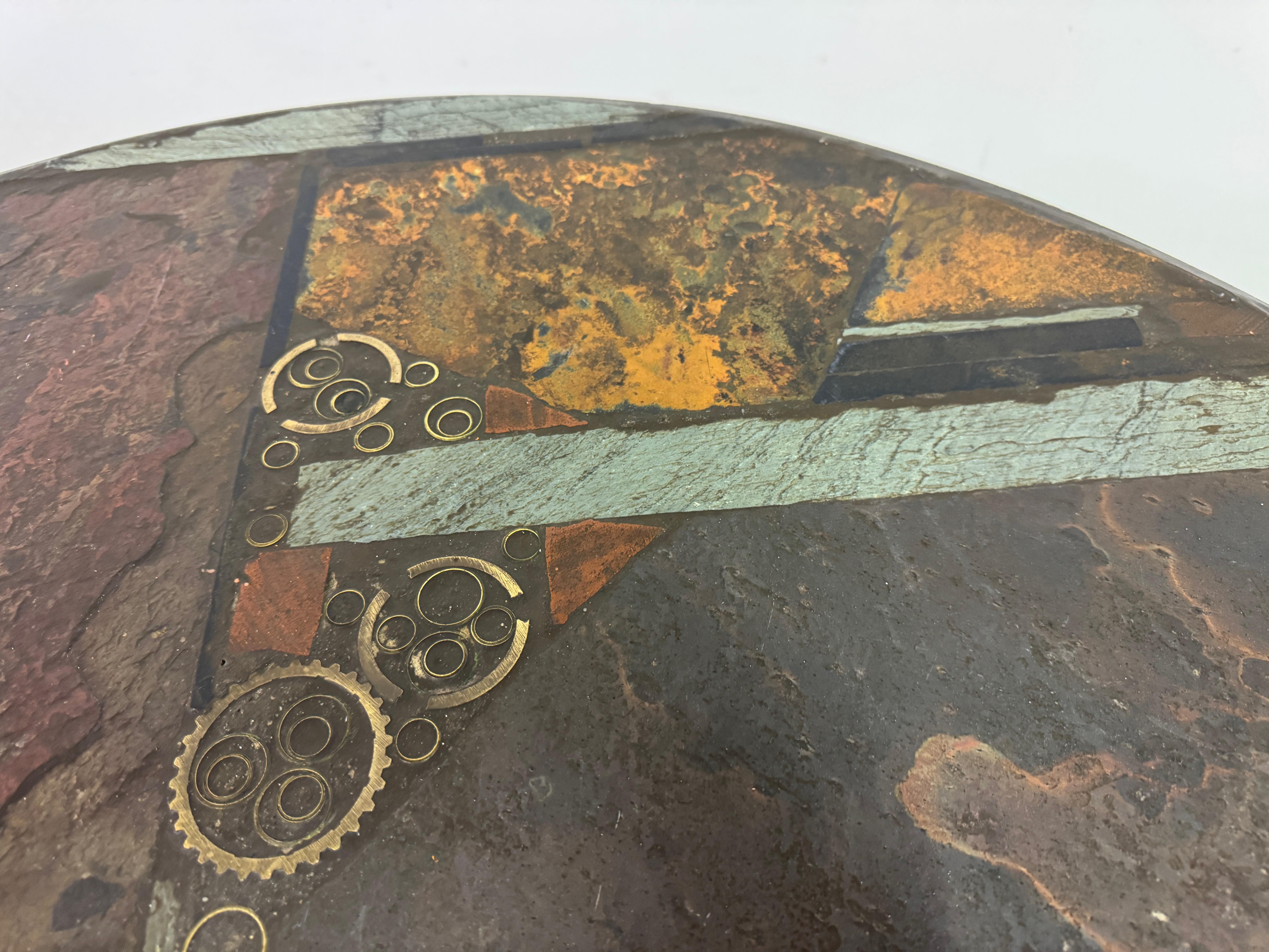 Brutalist Slate and Stone Coffee Table in the Style of Paul Kingma, 1970s For Sale 6