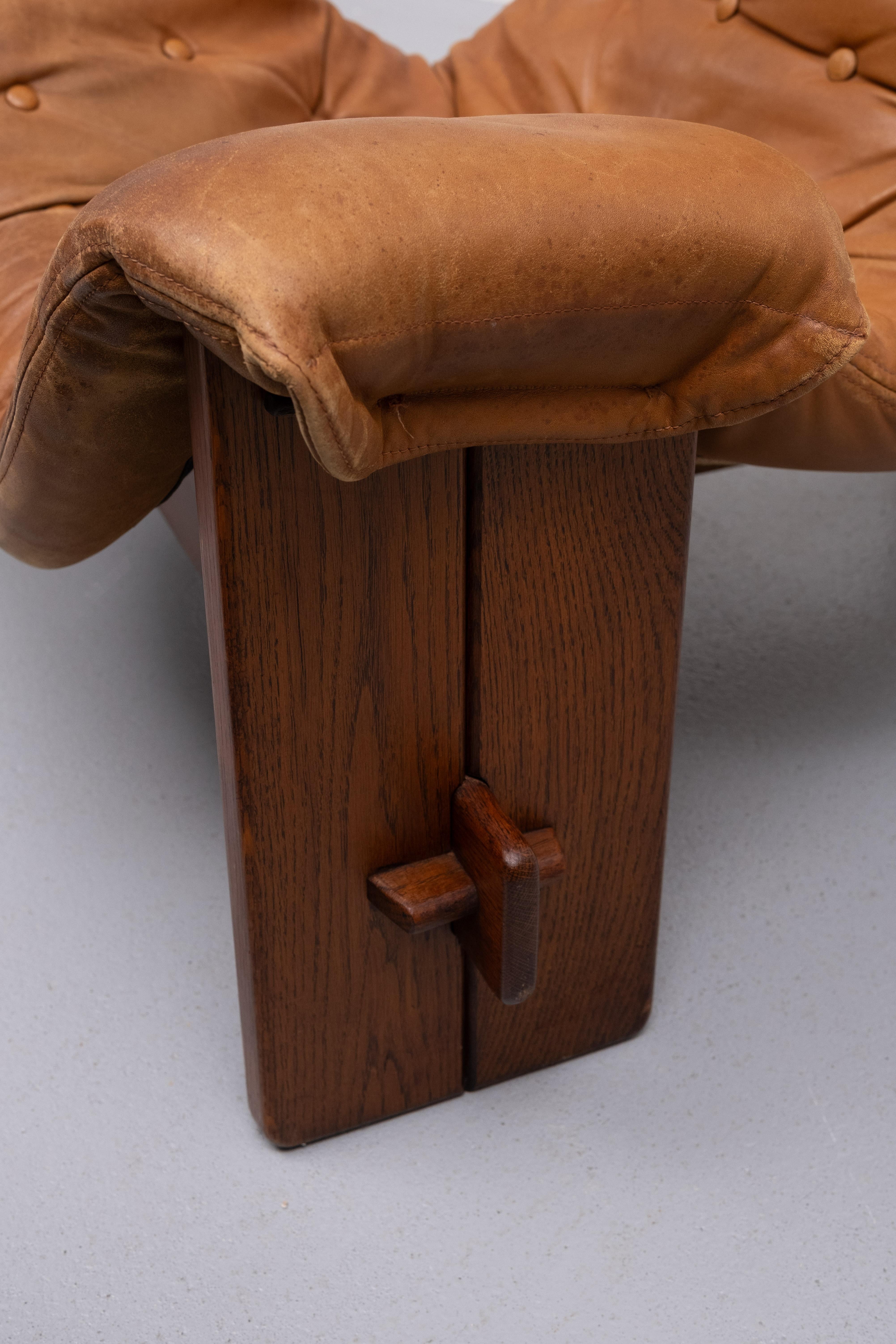 Brutalist Sling Lounge Chair in Full Original Condition 1960s Brazil 2