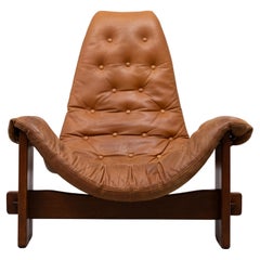  Brutalist Sling Lounge Chair in Full Original Condition 1960s Brazil 