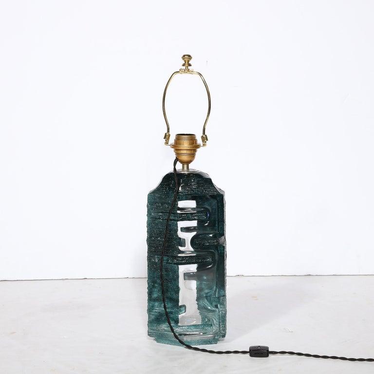 Lampade da tavolo Argos in cristallo fumé brutalista di Baldiccini firmate Daum in vendita 4