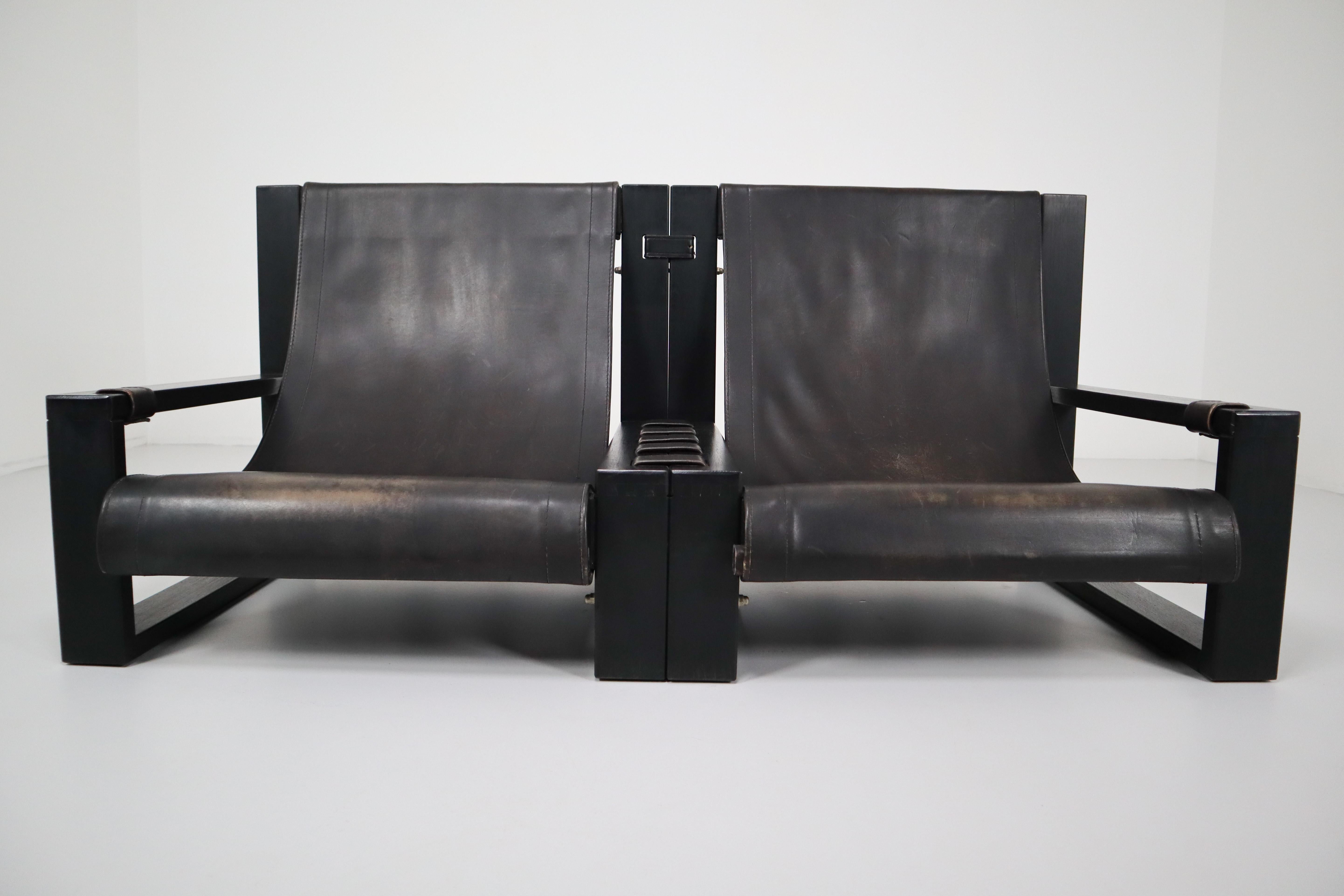 Brutalist Sofa, Chair Designed by Sonja Wasseur, the Netherlands, circa 1970 4