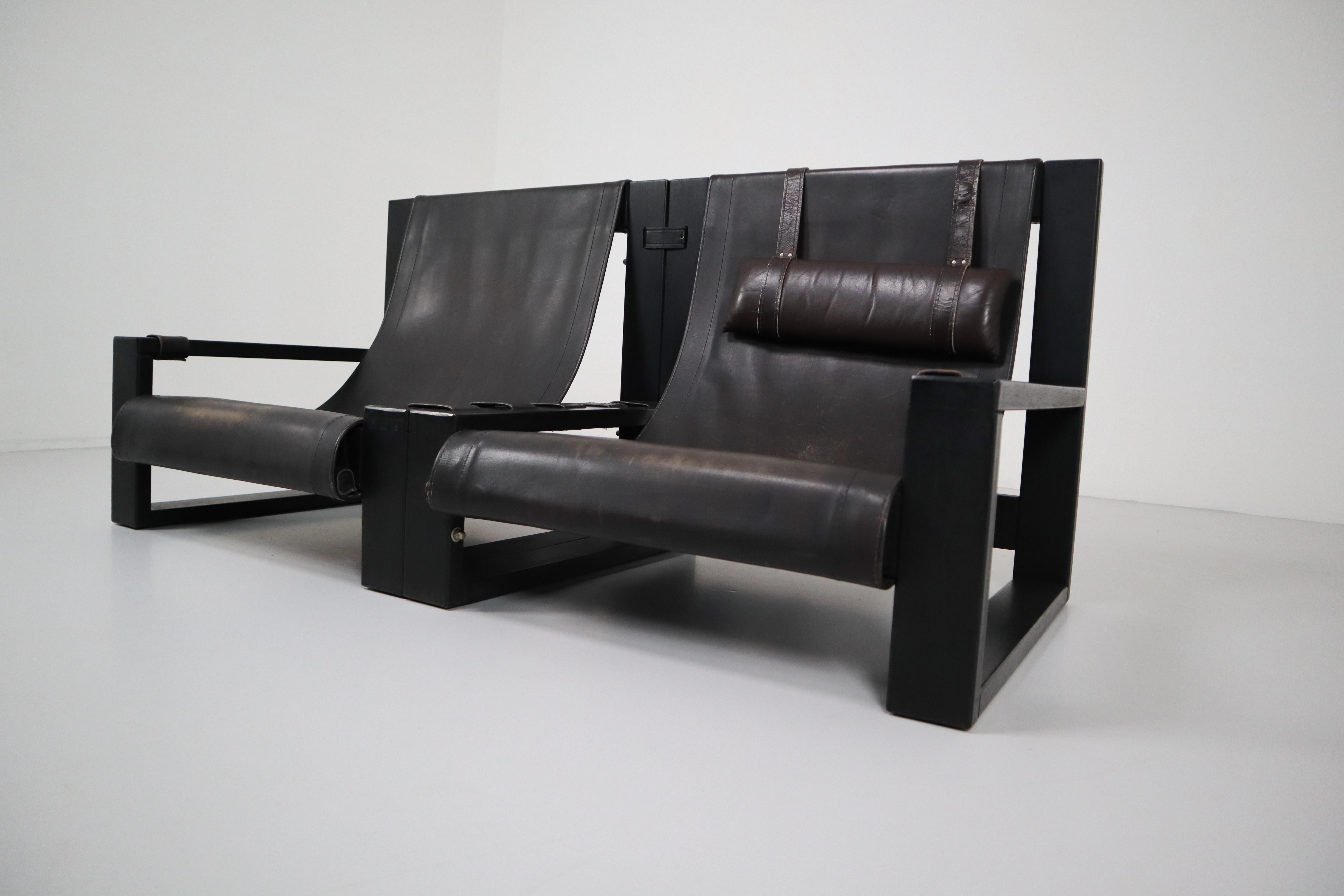 Brutalist Sofa, Chair Designed by Sonja Wasseur, the Netherlands, circa 1970 5