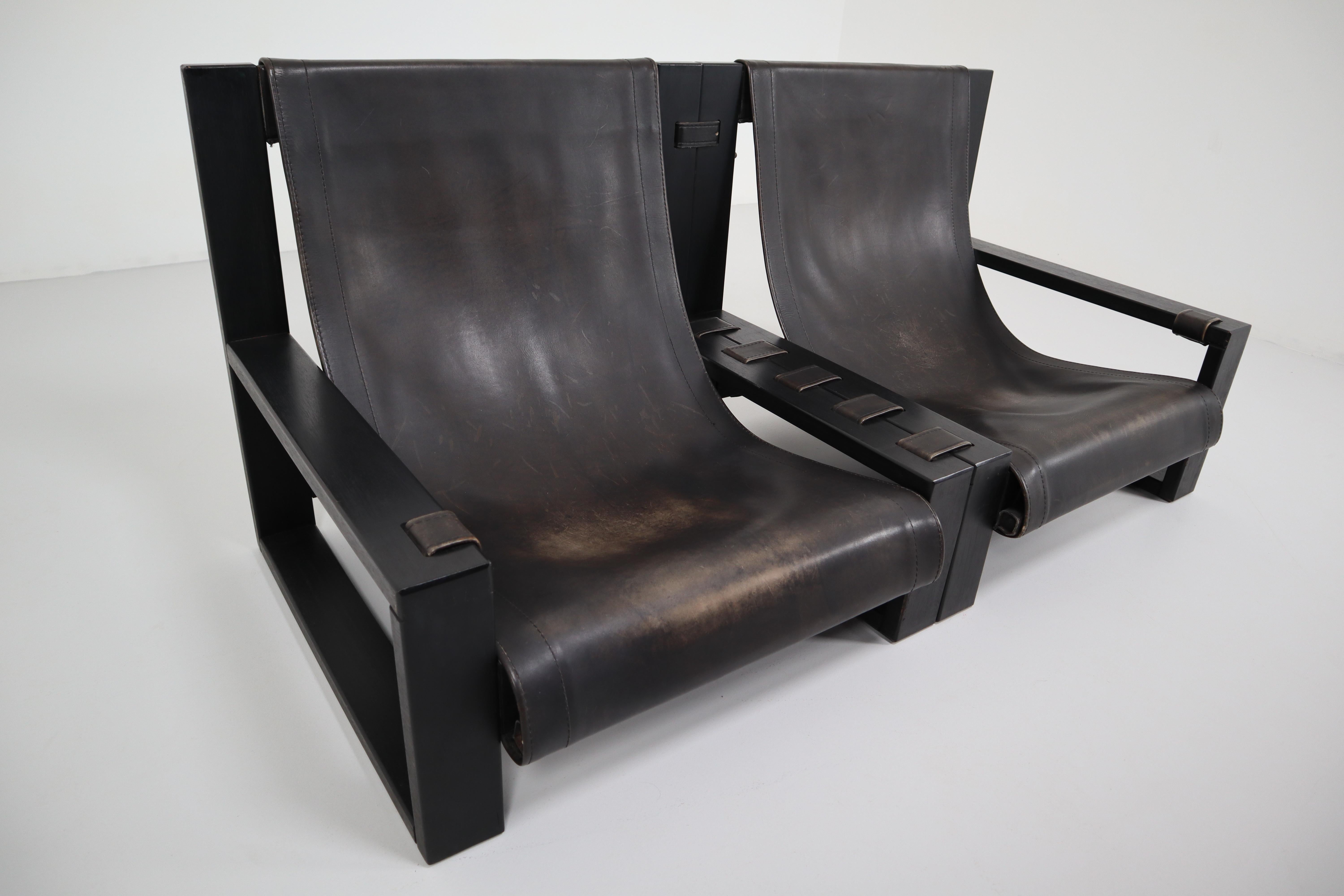 Brutalist Sofa, Chair Designed by Sonja Wasseur, the Netherlands, circa 1970 2