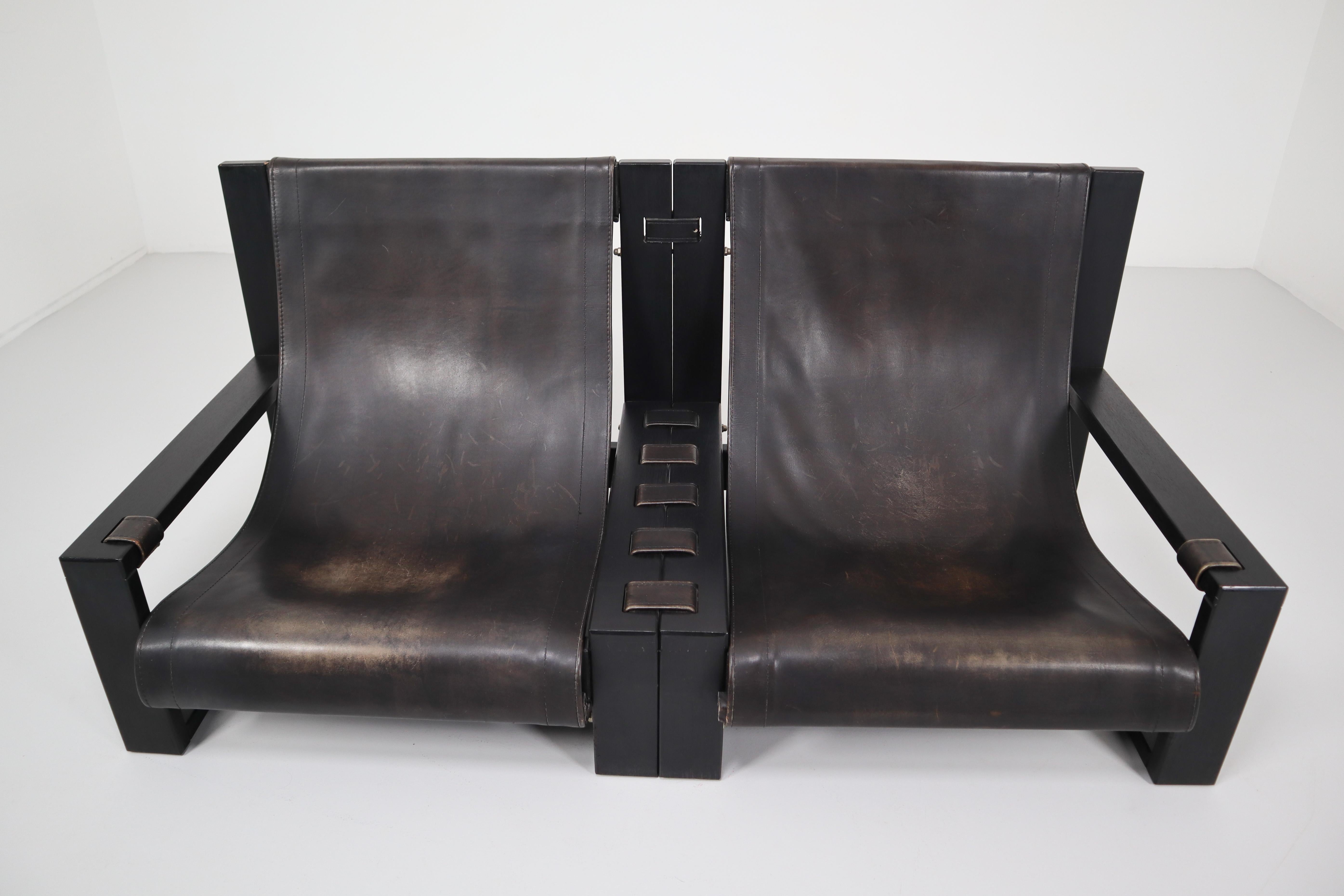 Brutalist Sofa, Chair Designed by Sonja Wasseur, the Netherlands, circa 1970 3