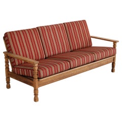 brutalist sofa  vintage sofa  1960s  oak