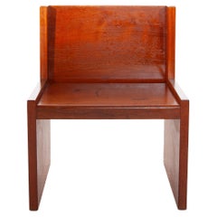 Brutalist Solid Bench, Side Chair, 1960s, Belgium