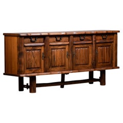 Sideboard aus massiver Ulme im Stil des Brutalismus von Olavi Hanninen