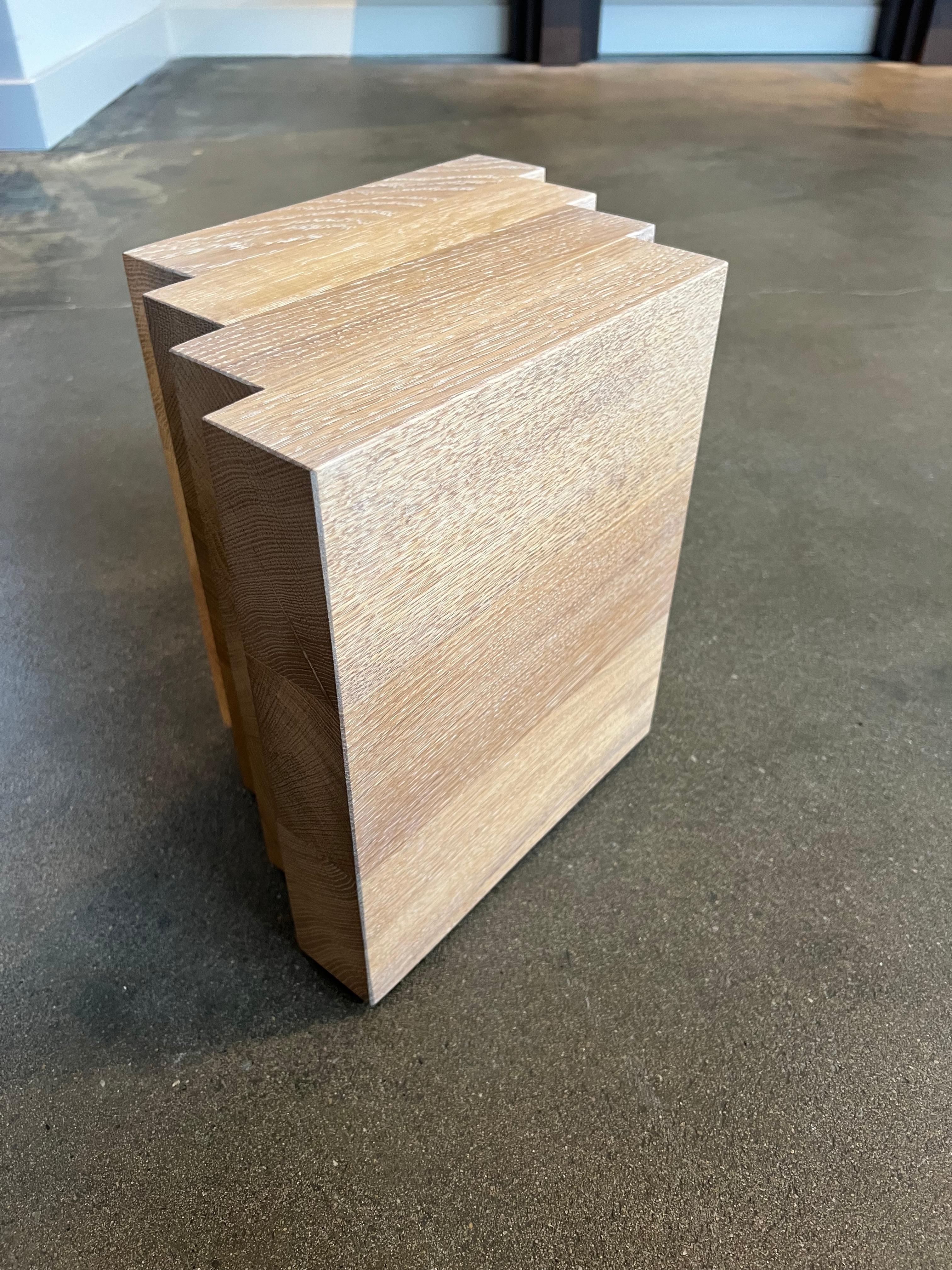Hand-Crafted Side Table in Natural Light Oak - Cadence by Mokko For Sale