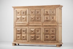 Brutalistisches Buffet aus massiver Eiche, spanischer Kolonialstil, 1940er Jahre