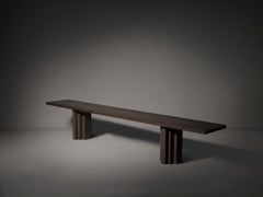 Brutalist Solid Oak Wooden Brut Slim Bench
