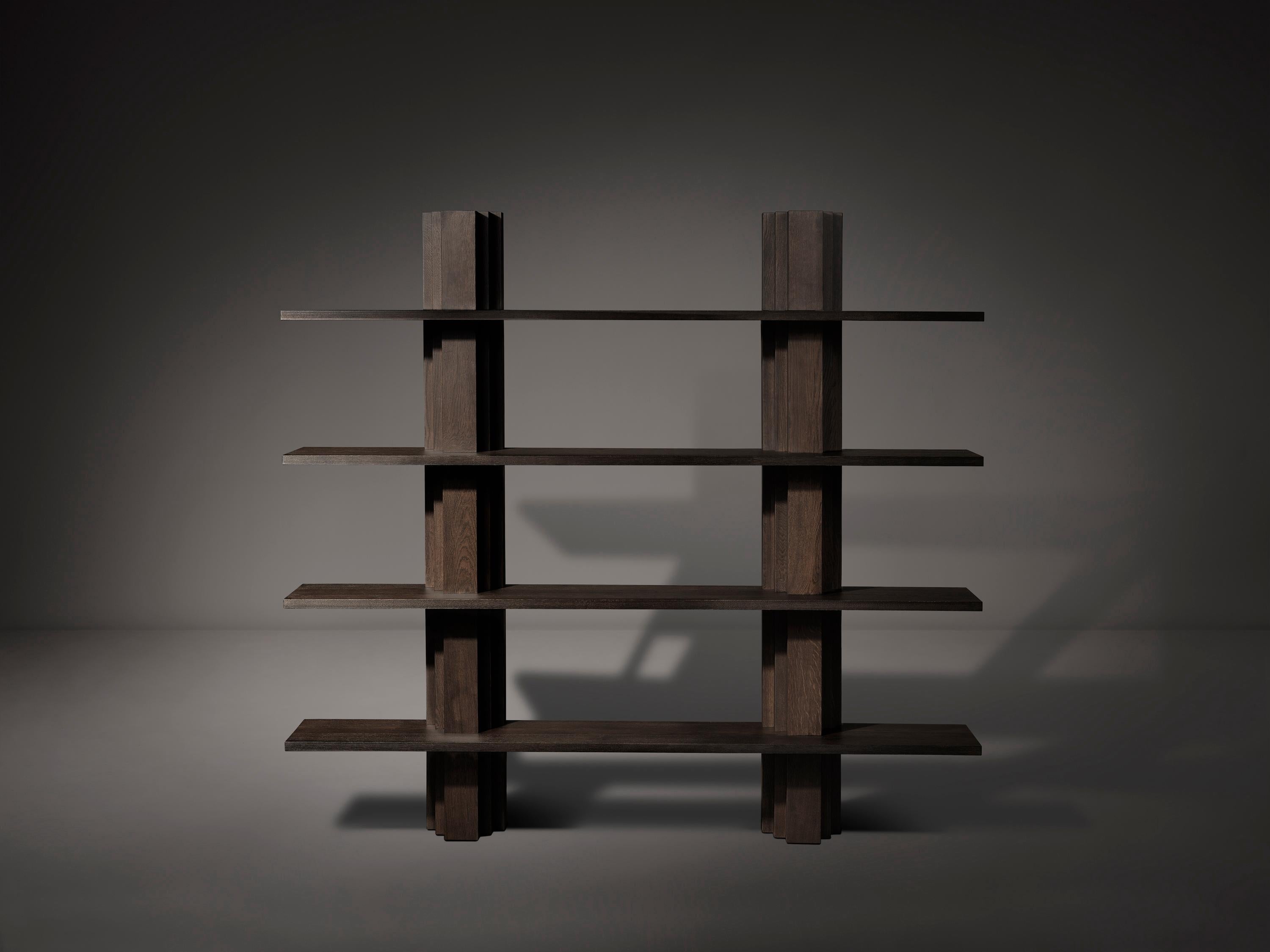 The Brut ​collection takes cues from Brutalism and Amsterdam School architecture. A balance of raw materiality and subdued forms with geometrically expressive detailing. 

Designed by Aad Bos and crafted in the Netherlands out of solid European oak
