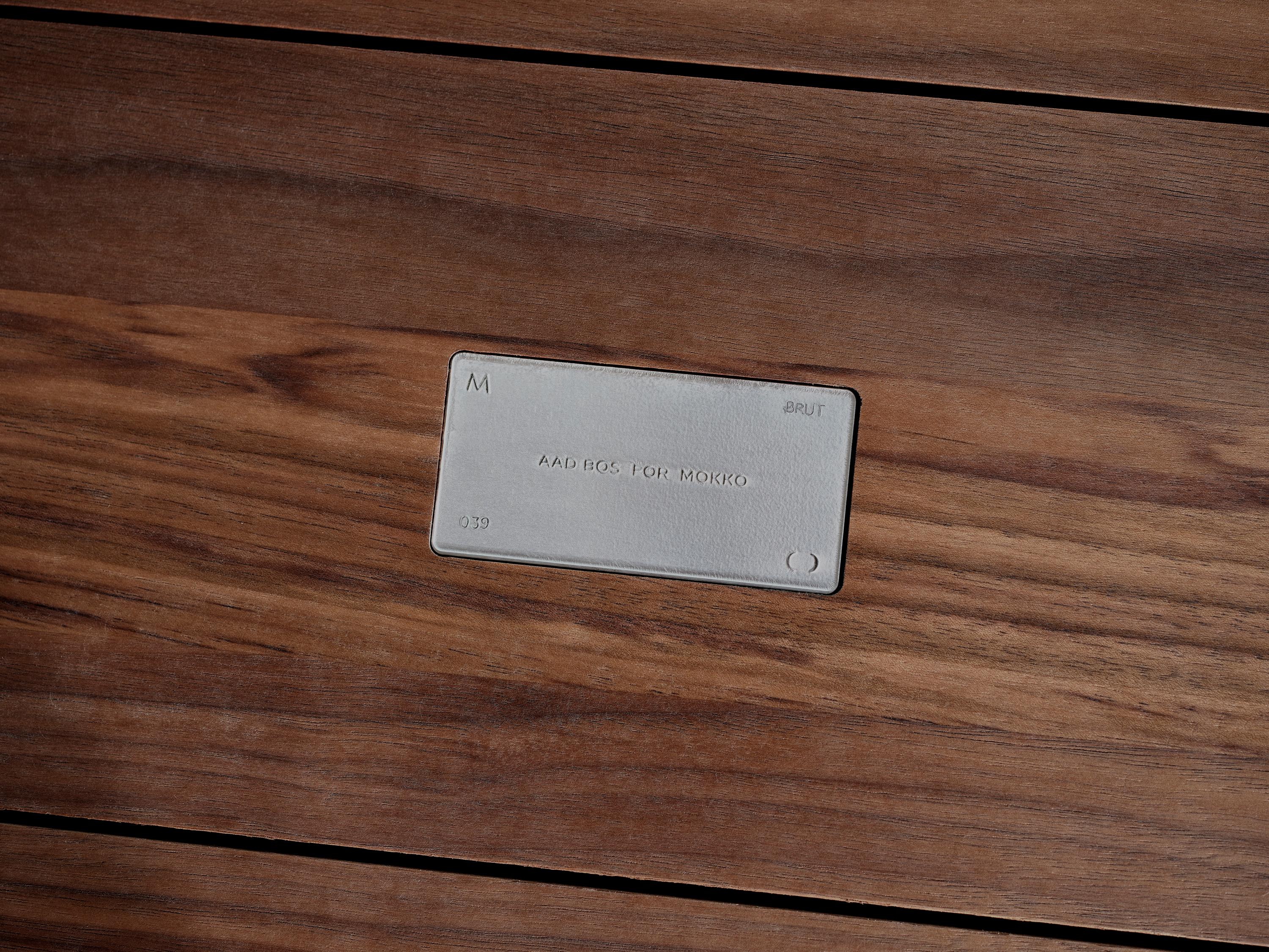 Contemporary Brutalist Solid Walnut Fenestra Console For Sale