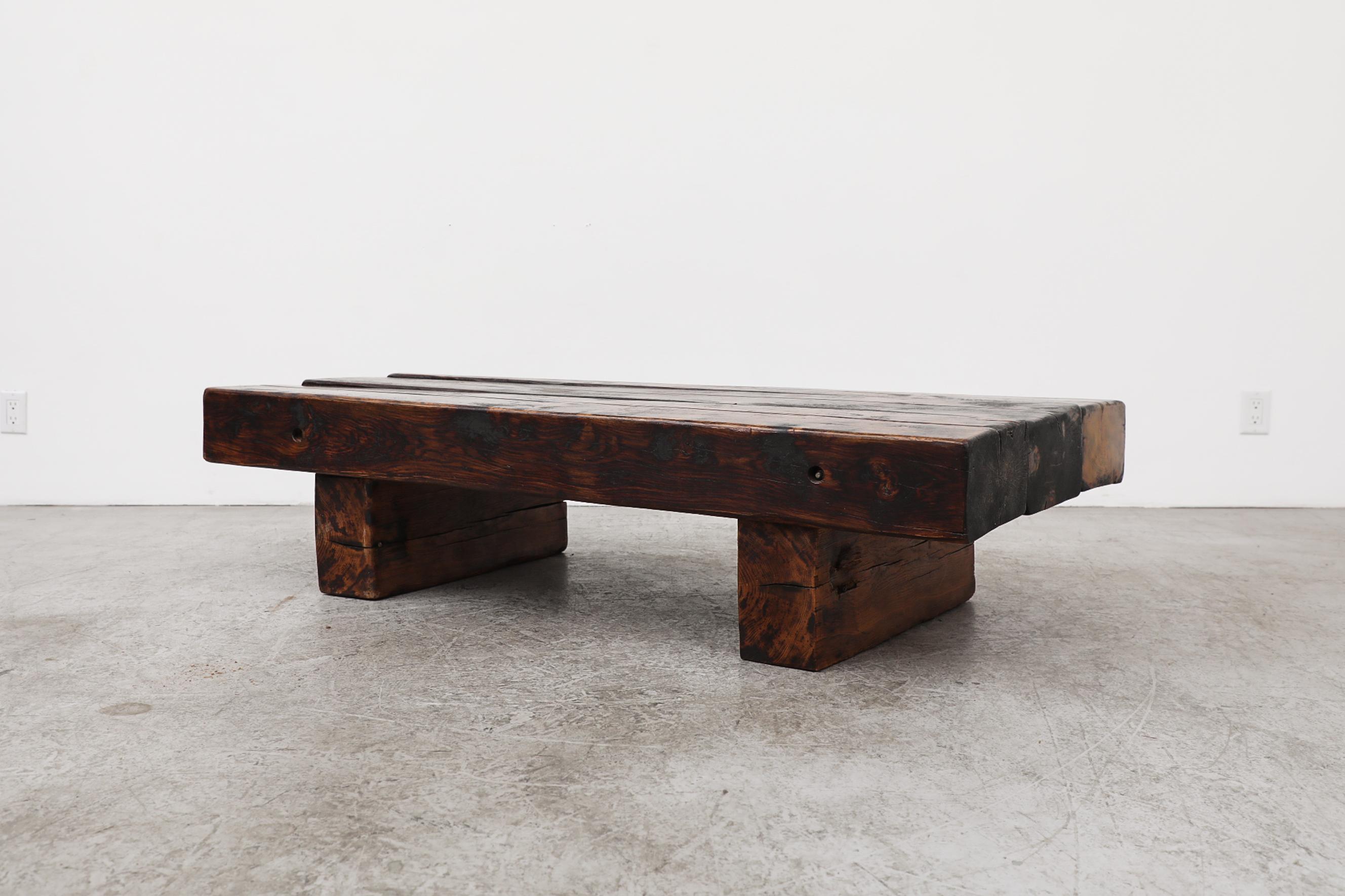 railroad tie table