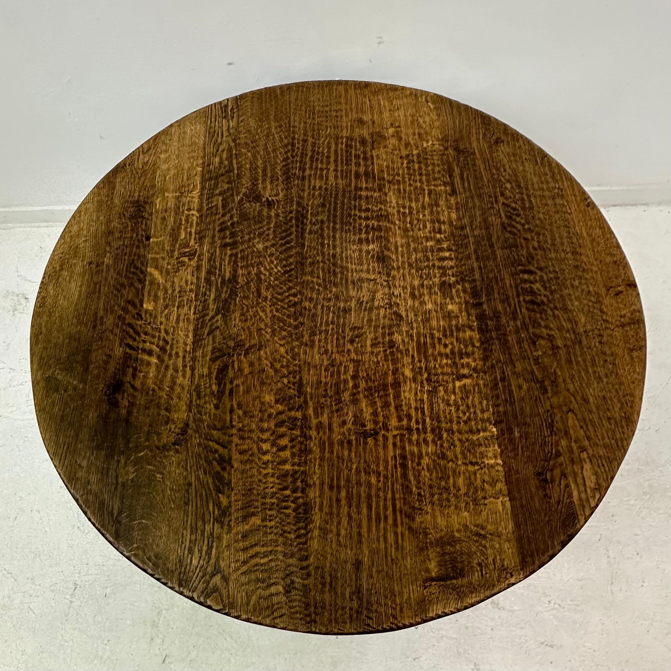 Brutalist solid wooden Coffee table , 1970’s For Sale 4
