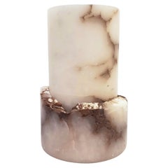 Brutalist Spaceage alabaster table lamp in the style of Eclipsi, Spain, 1970