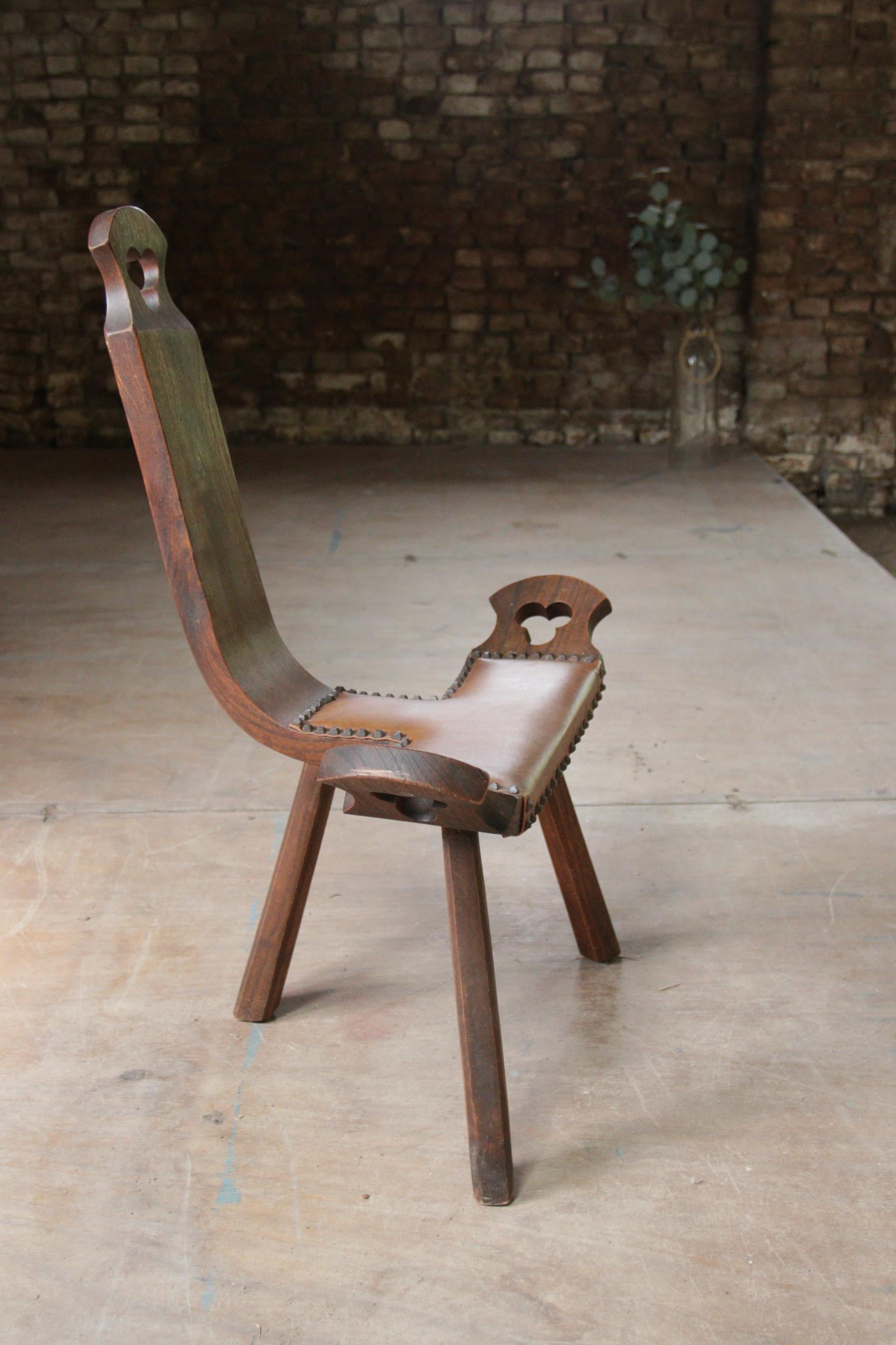 antique spanish birthing chair