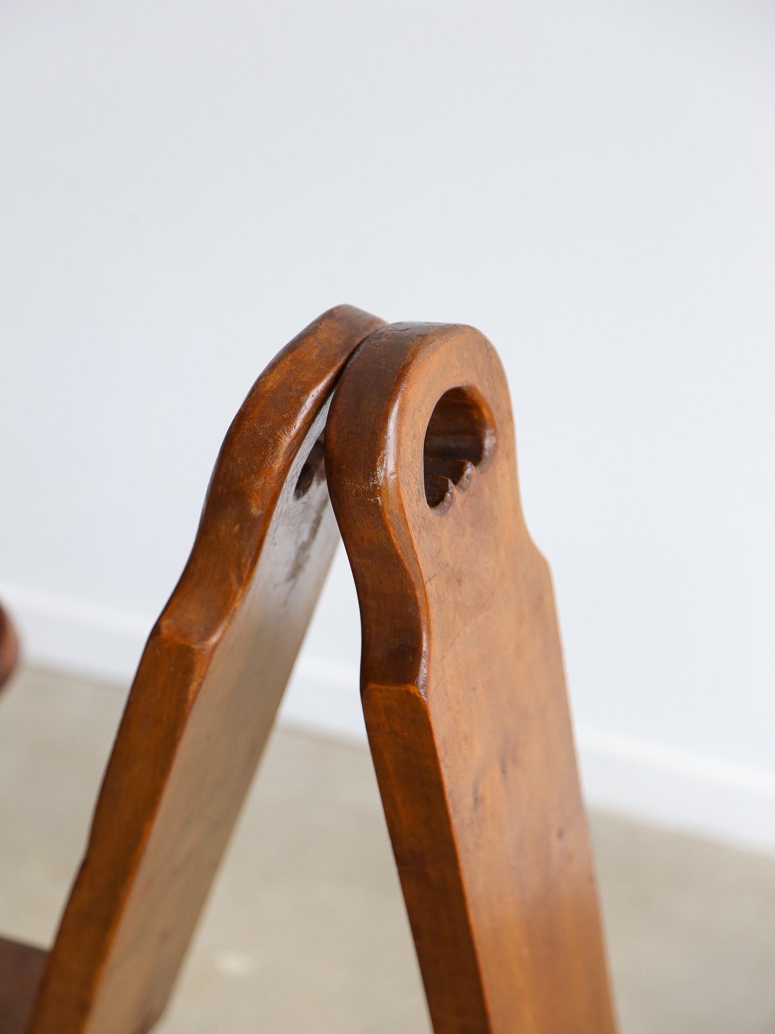 Mid-20th Century Brutalist Spanish Midcentury Sculptural Tripod Chair