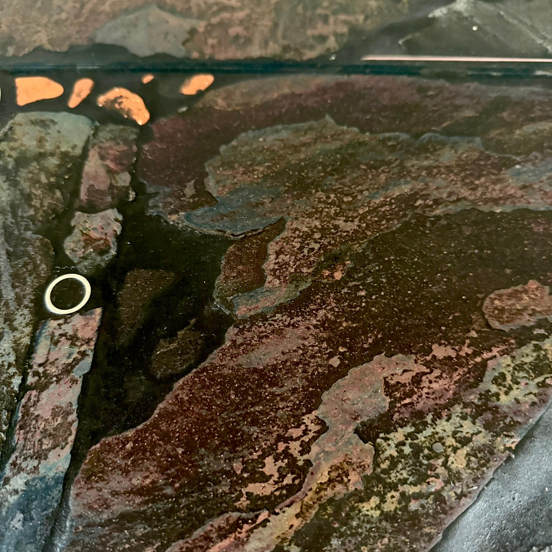 Table basse brutaliste carrée en pierre d'ardoise par le sculpteur Paul Kingma, Pays-Bas en vente 3