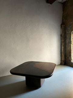 Table basse carrée brutaliste Hohnert Design, 1970