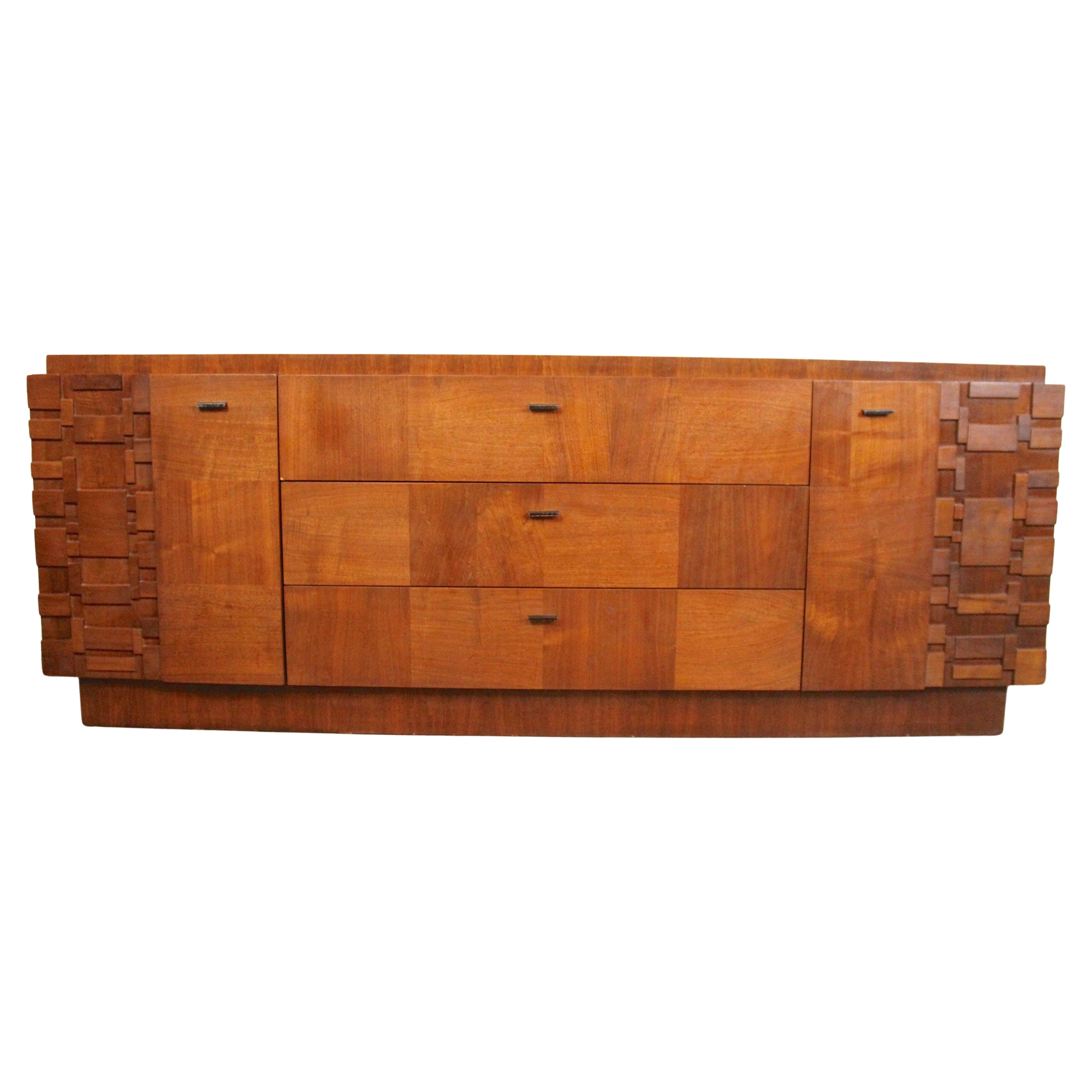 Comò brutalista 'Staccato' di Lane Furniture