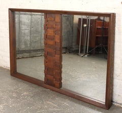 Brutalist 'Staccato' Mirror by Lane Furniture