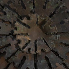 Brutalist Starburst Wall Sculpture 1960's