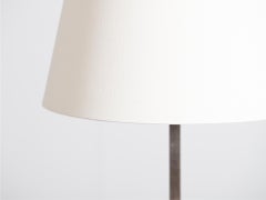 Brutalist Steel Floor Lamp, French c. 1970s