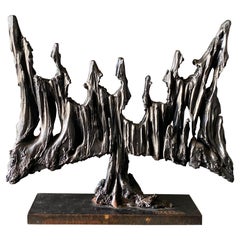 Brutalist Steel Sculpture By Boris Kramer
