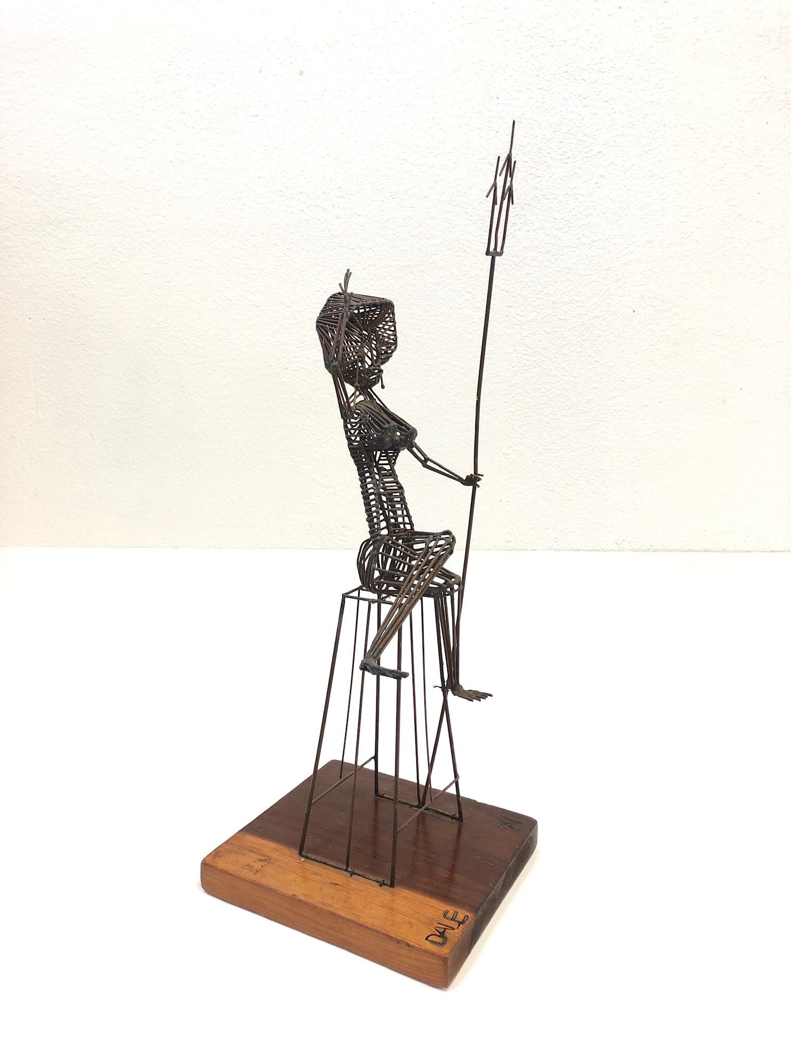American Brutalist Steel Sculpture of “Amphetrite” by Dale Edwards  For Sale