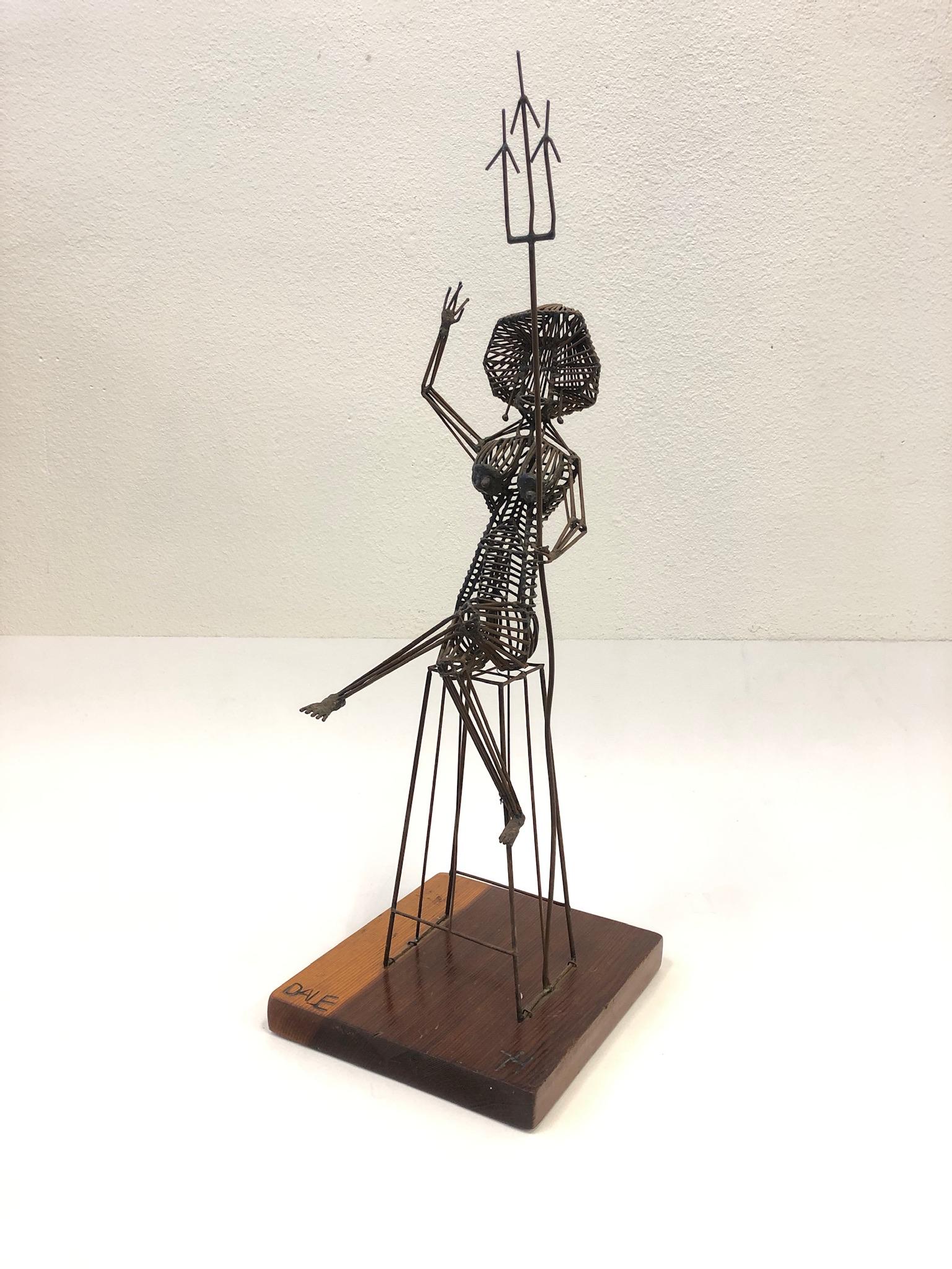 Late 20th Century Brutalist Steel Sculpture of “Amphetrite” by Dale Edwards  For Sale