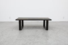Brutalist Stone and Steel Mosaic Coffee Table in the Style of Paul Kingma