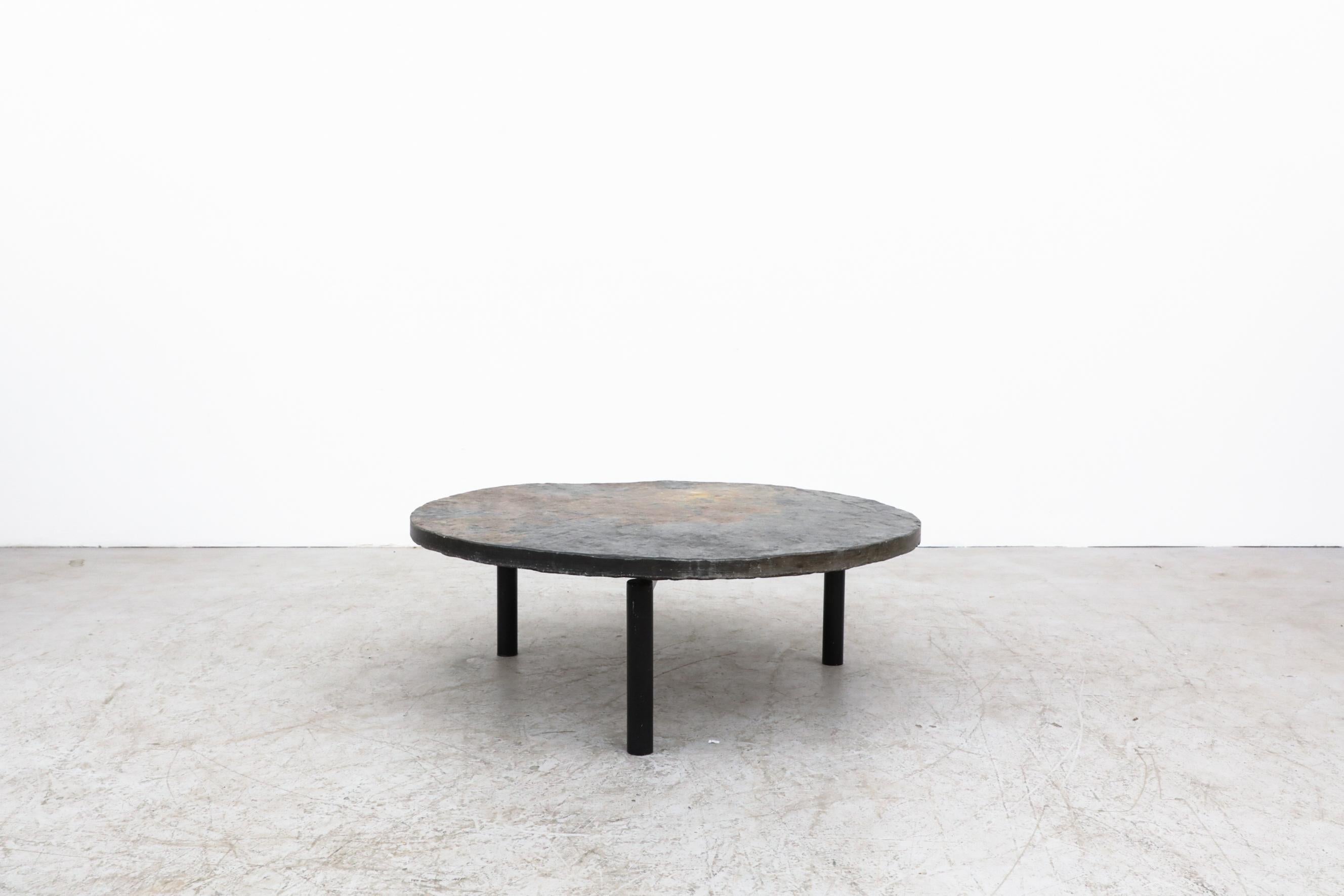 Mid-Century Modern Brutalist Stone Coffee Table by 'T Spectrum